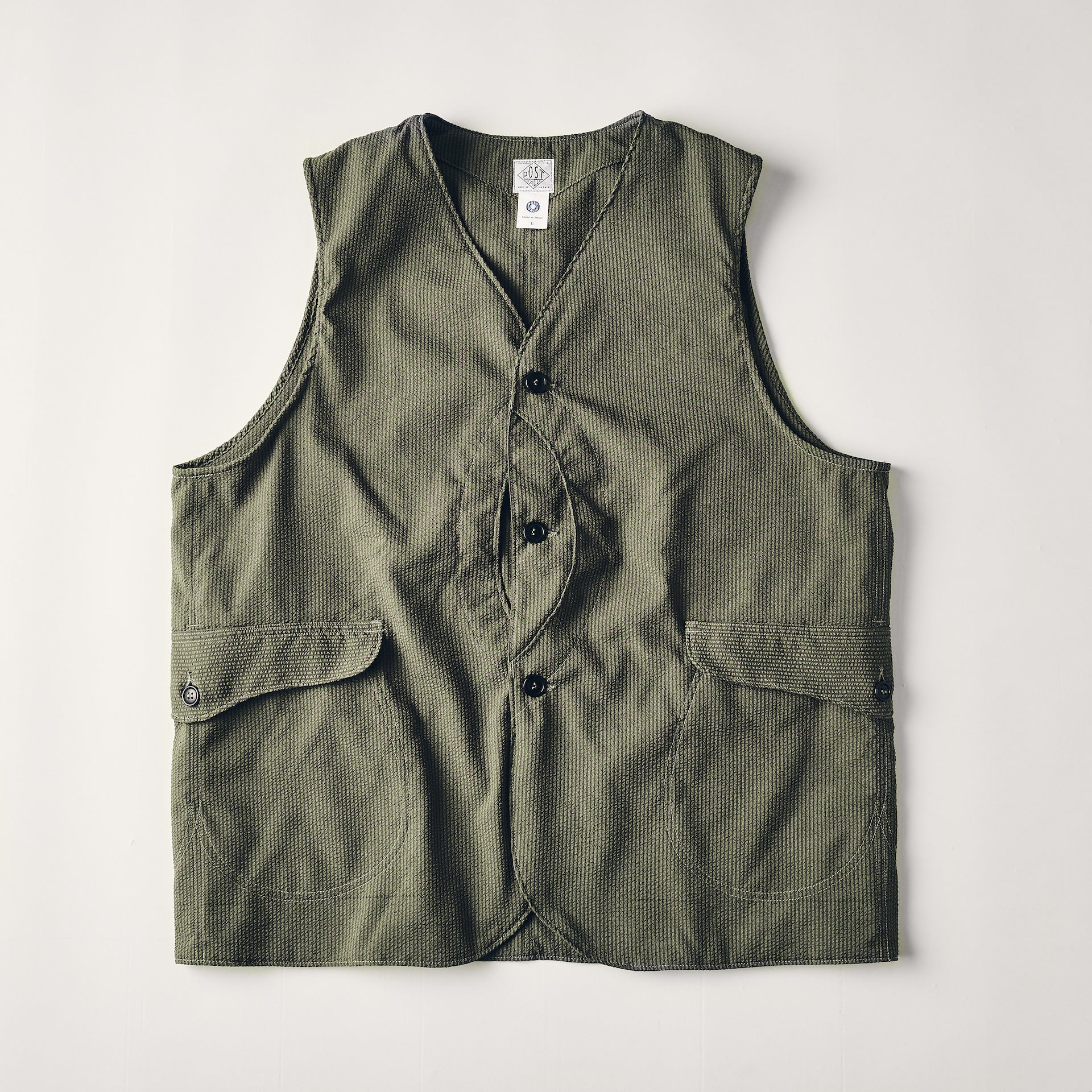 #1512-PSO Royal Traveler : poly seersucker olive