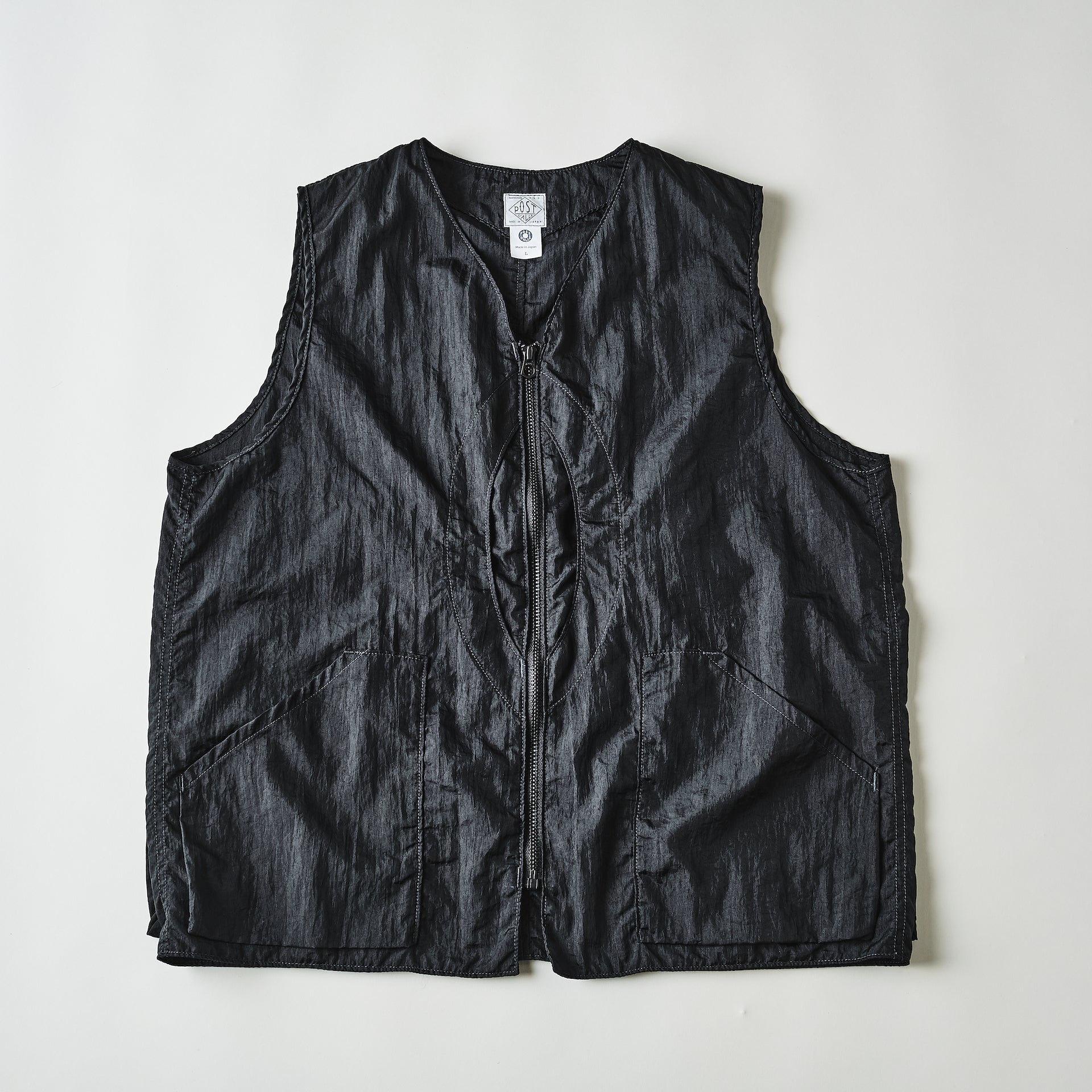 #1521-CTB Mr.DEE : crinkle nylon taffeta black