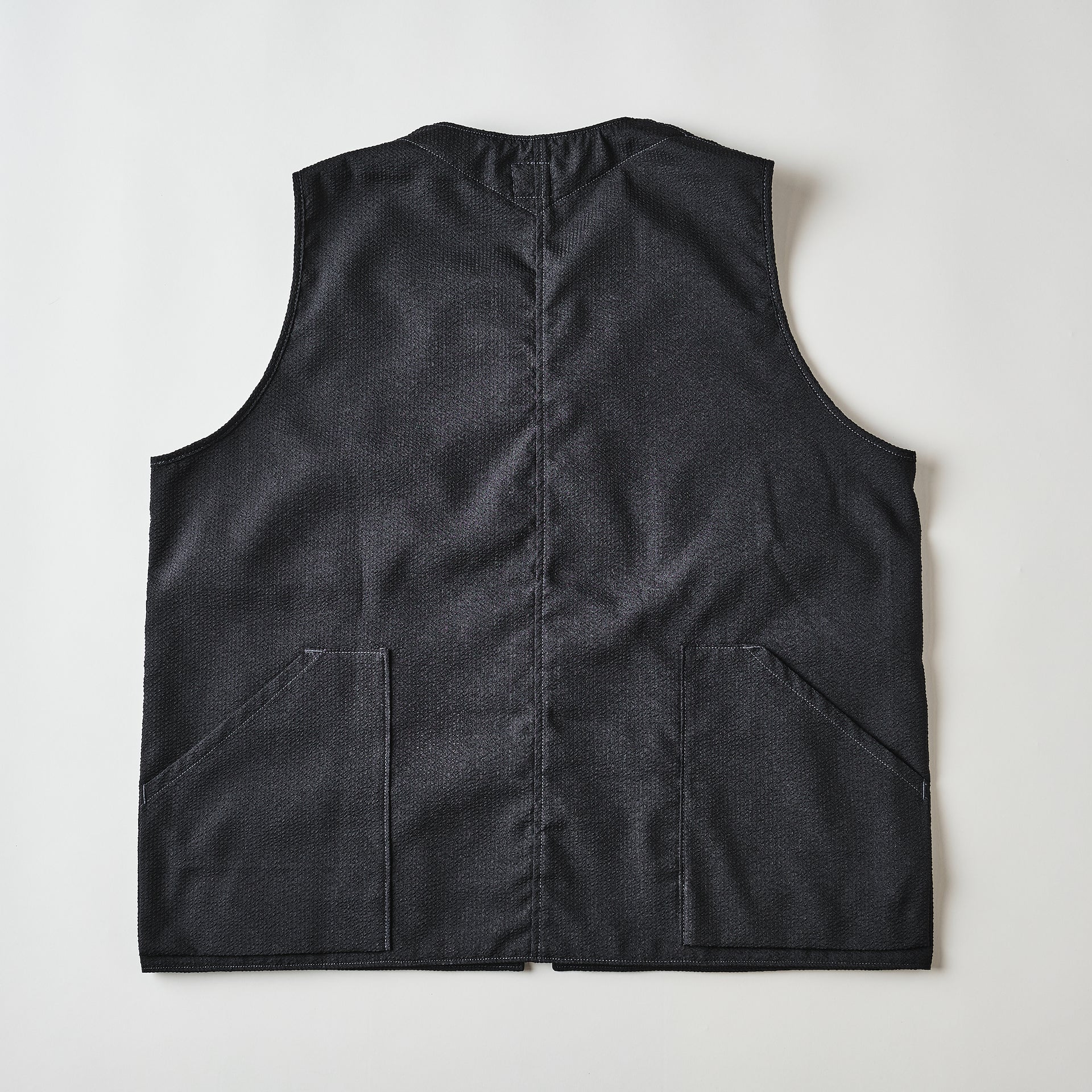 #1521-PSB Mr.DEE : poly seersucker black