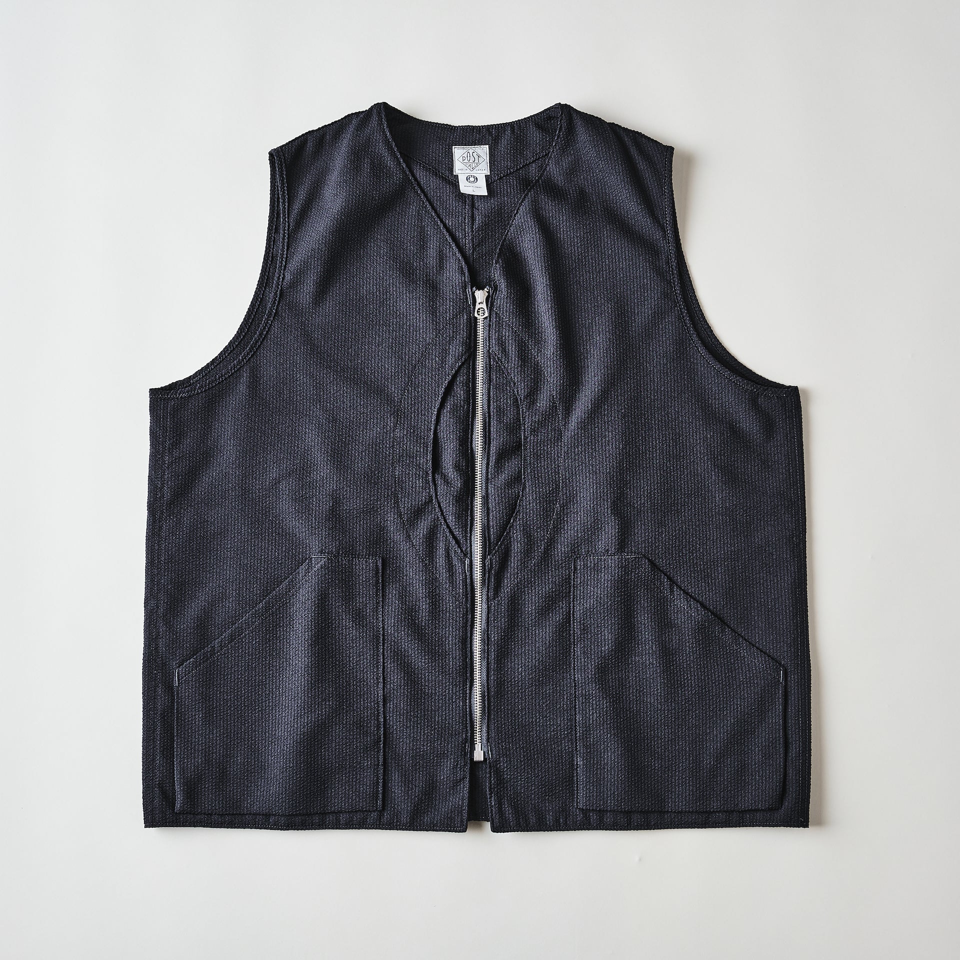 #1521-PSN Mr.DEE : poly seersucker navy