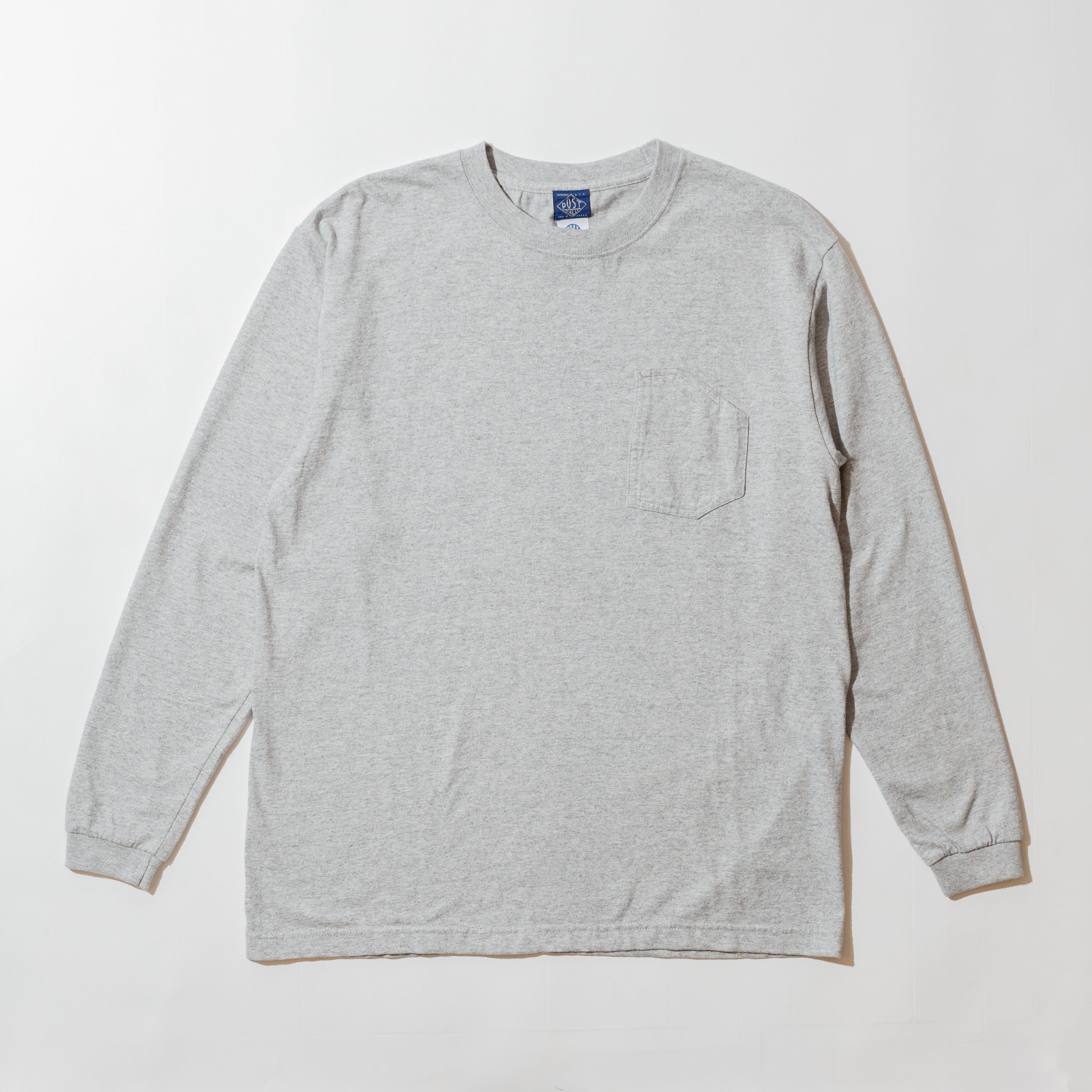 #3701 1102 Tee L/S 2 : 7 oz cotton jersey grey
