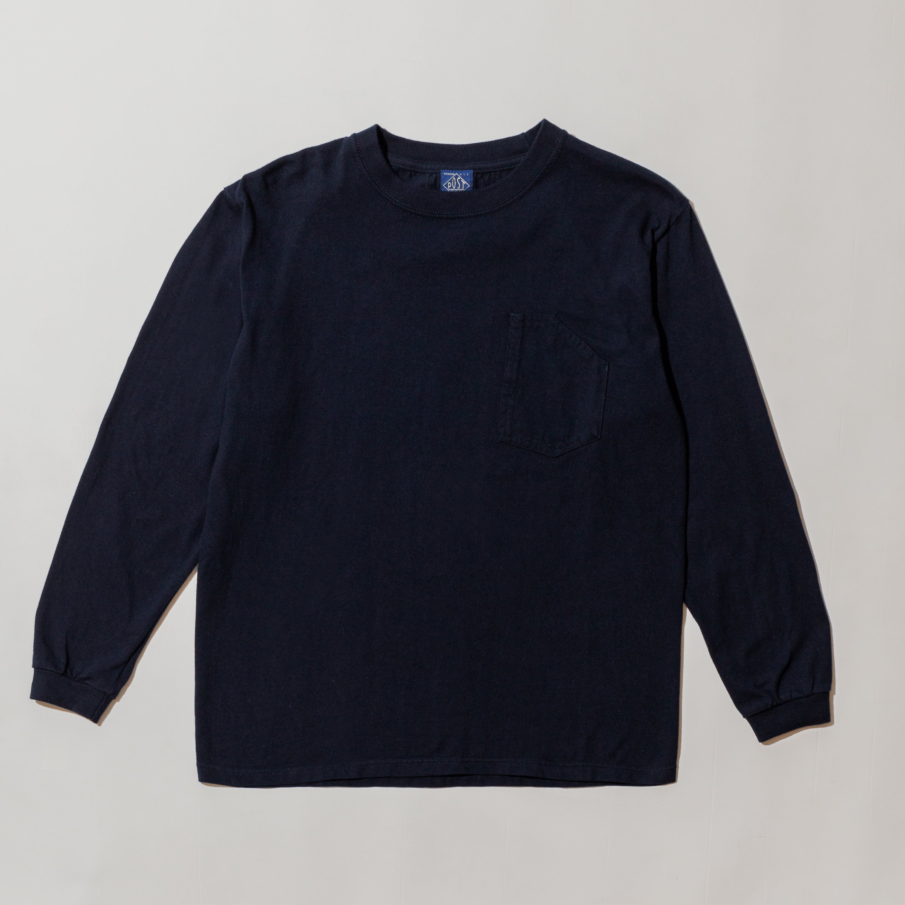 #3701 1102 Tee L/S 3 : 7 oz cotton jersey navy