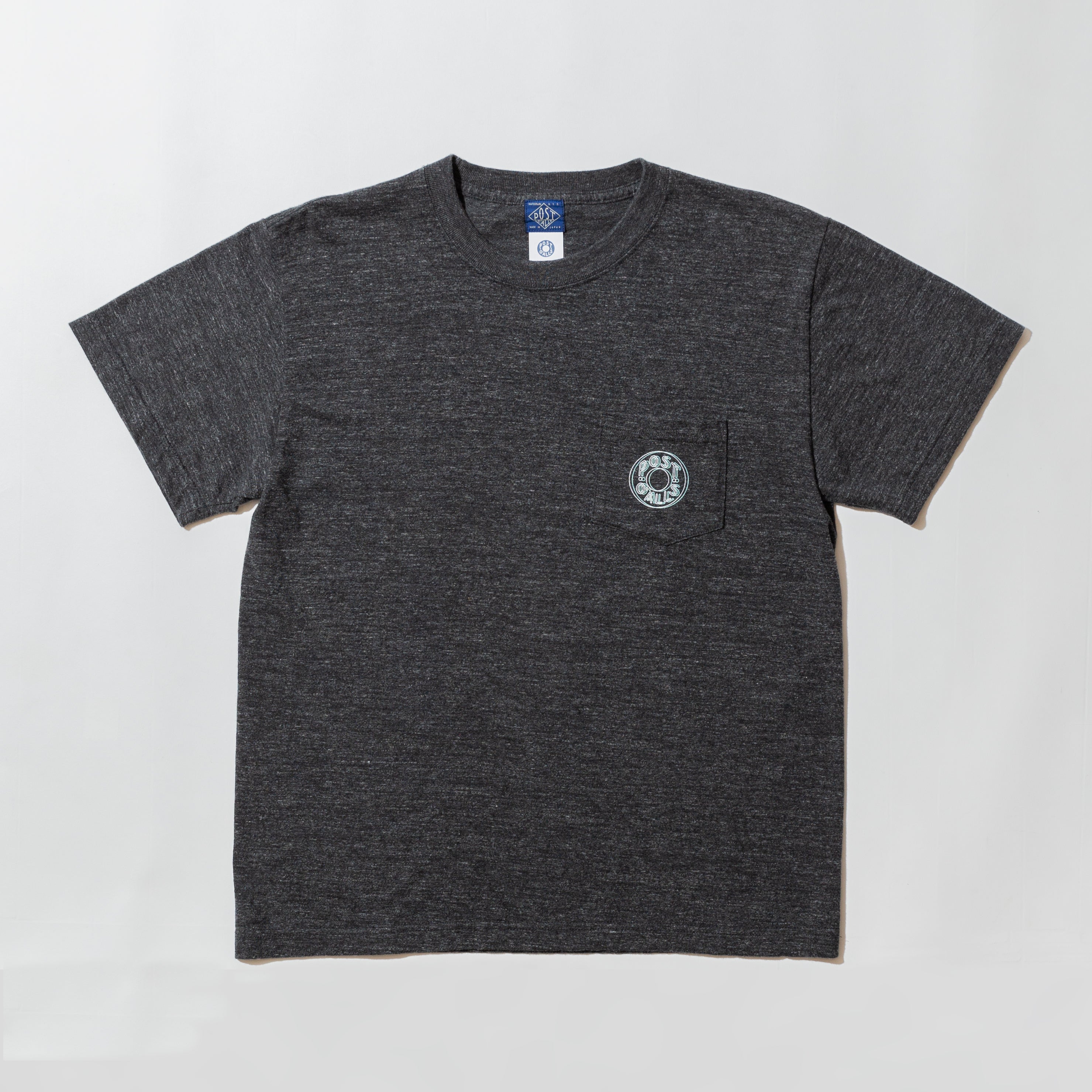 #3001 2D Outline ESS pocket Tee 5 : cotton jersey black heather
