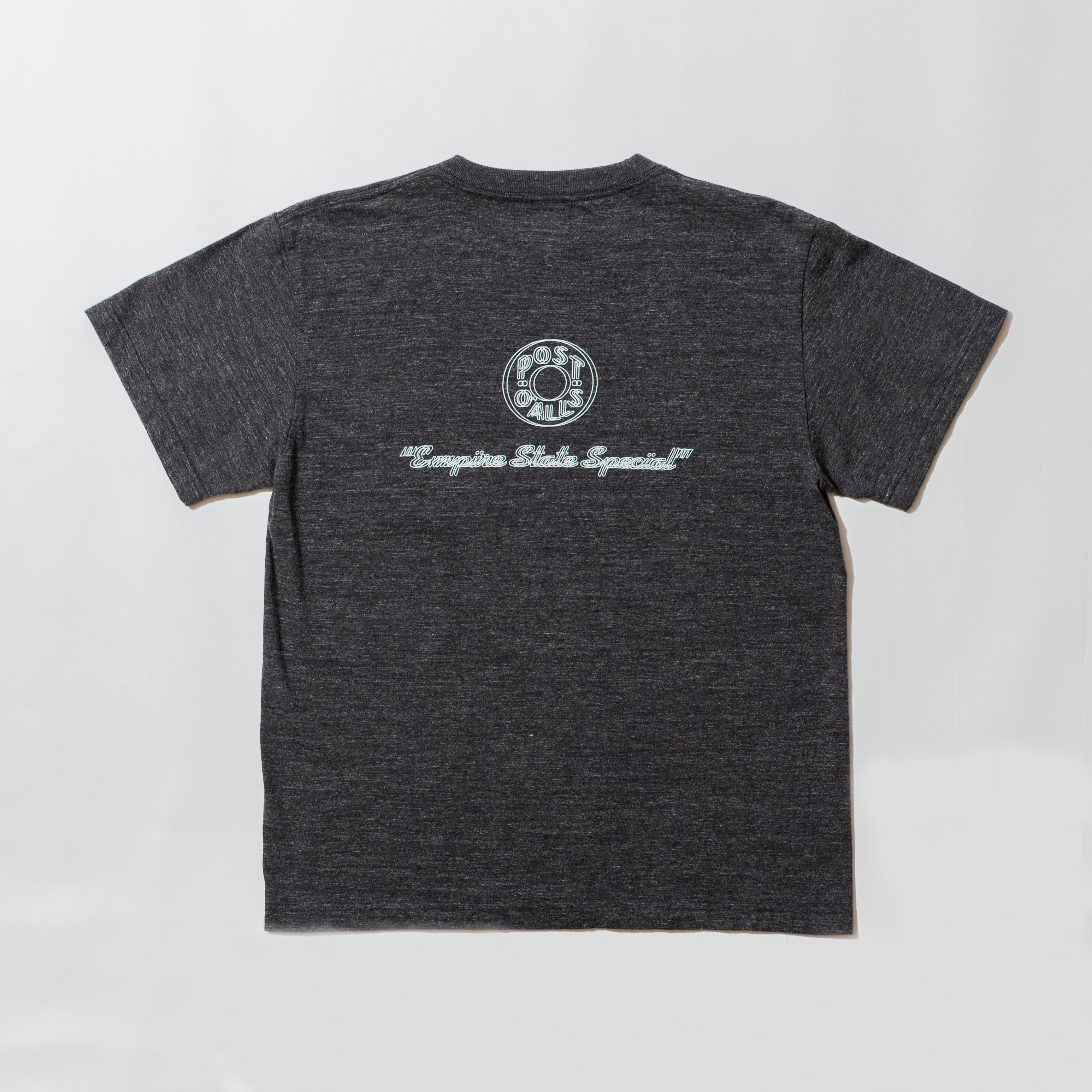#3001 2D Outline ESS pocket Tee 5 : cotton jersey black heather