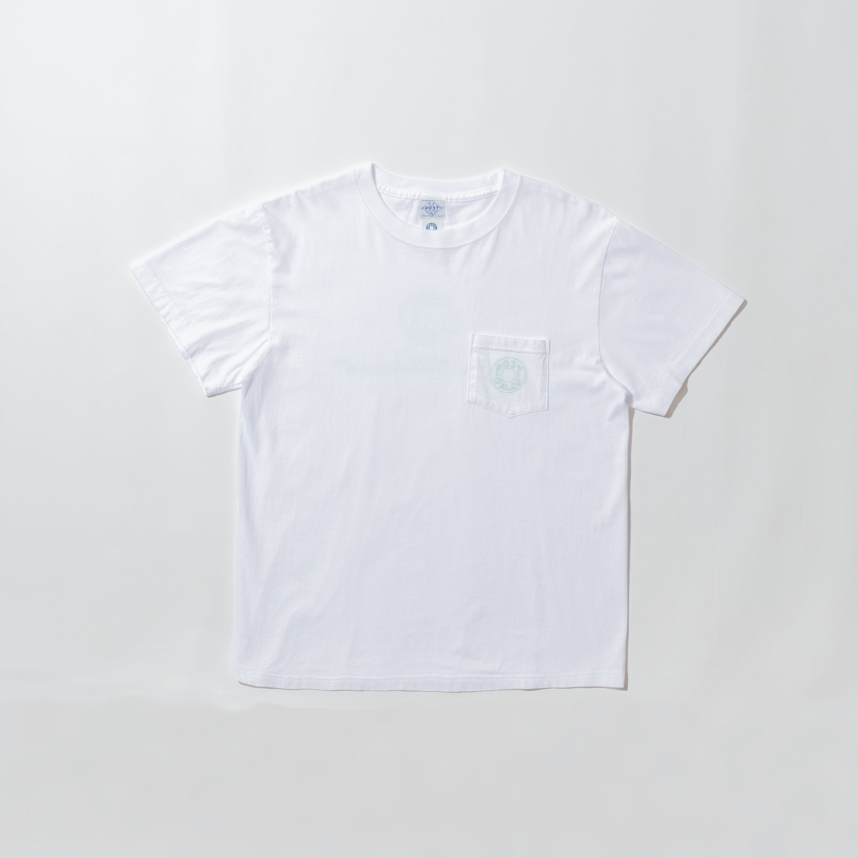 #3001 2D Outline ESS pocket Tee 1 : cotton jersey white
