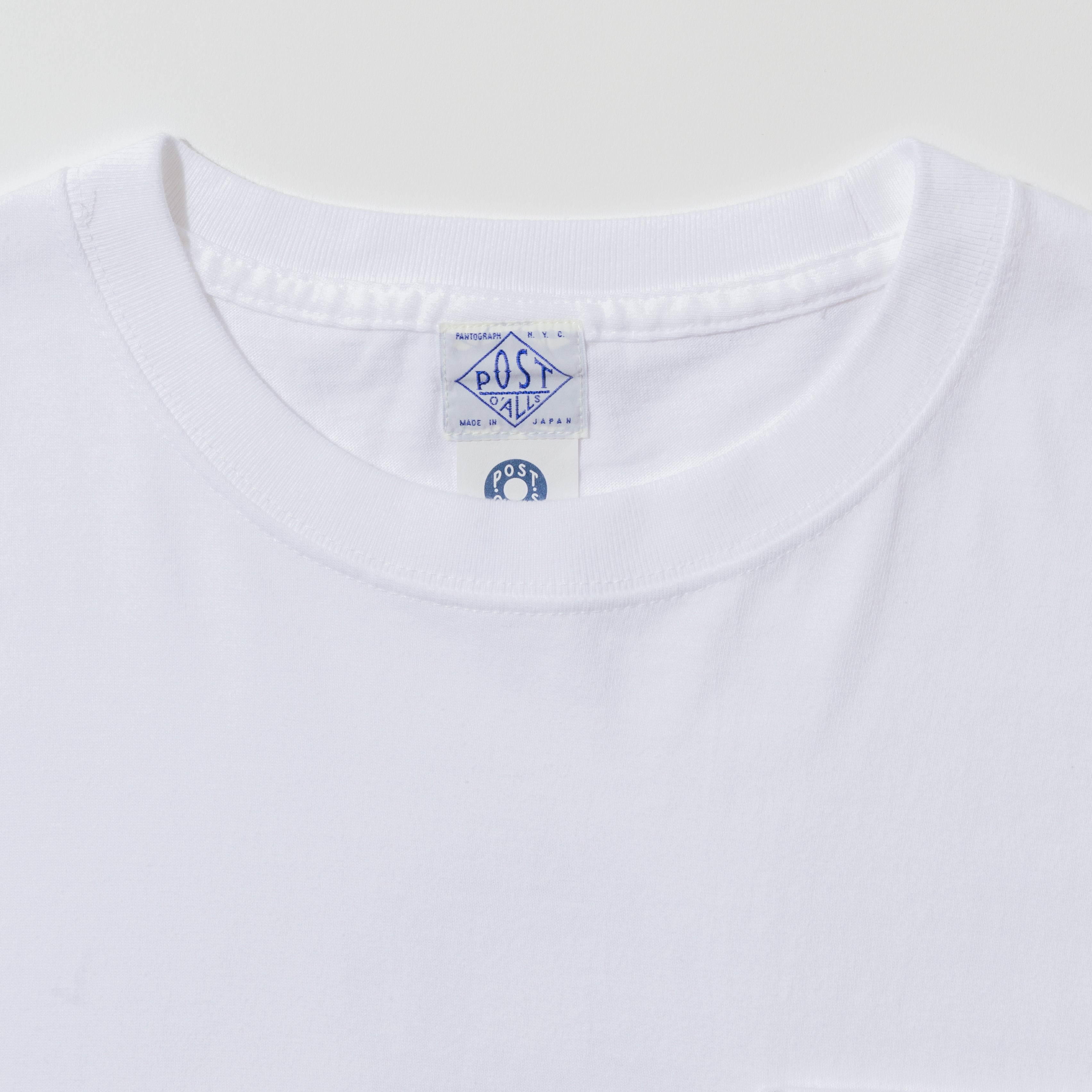 #3001 2D Outline ESS pocket Tee 1 : cotton jersey white