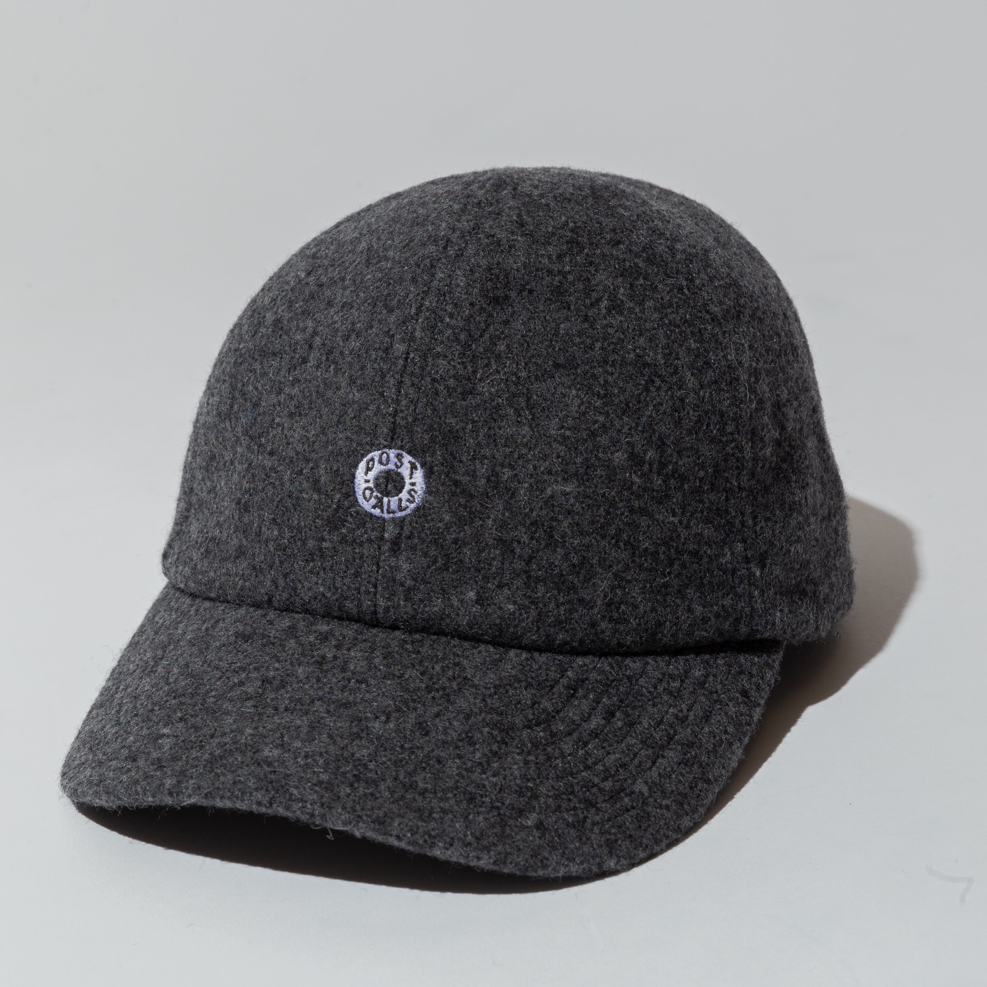 #3903 BASEBALL CAP WF2 : wool flannel charcoal heather