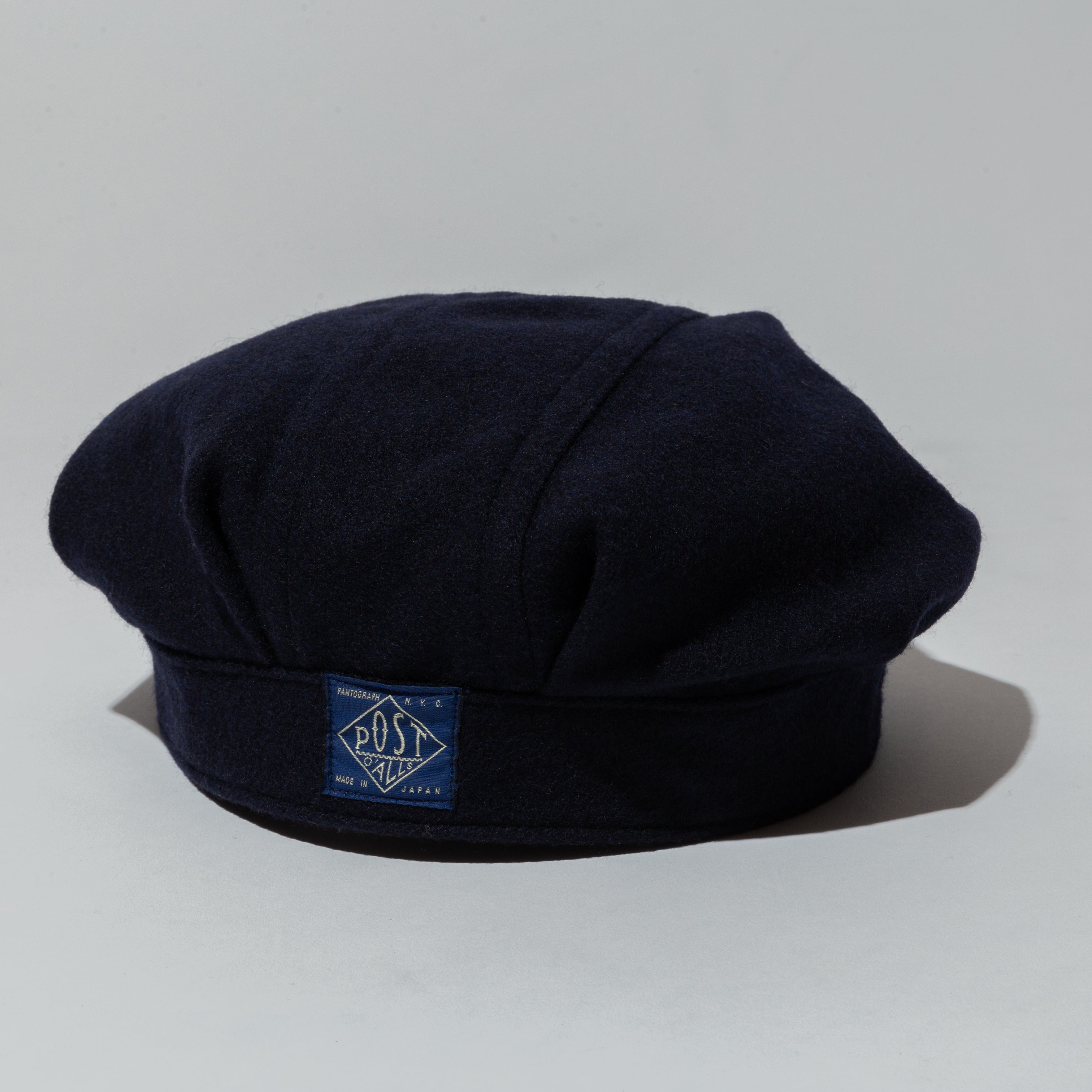 #3905 Engineer's cap WF1 : wool flannel navy
