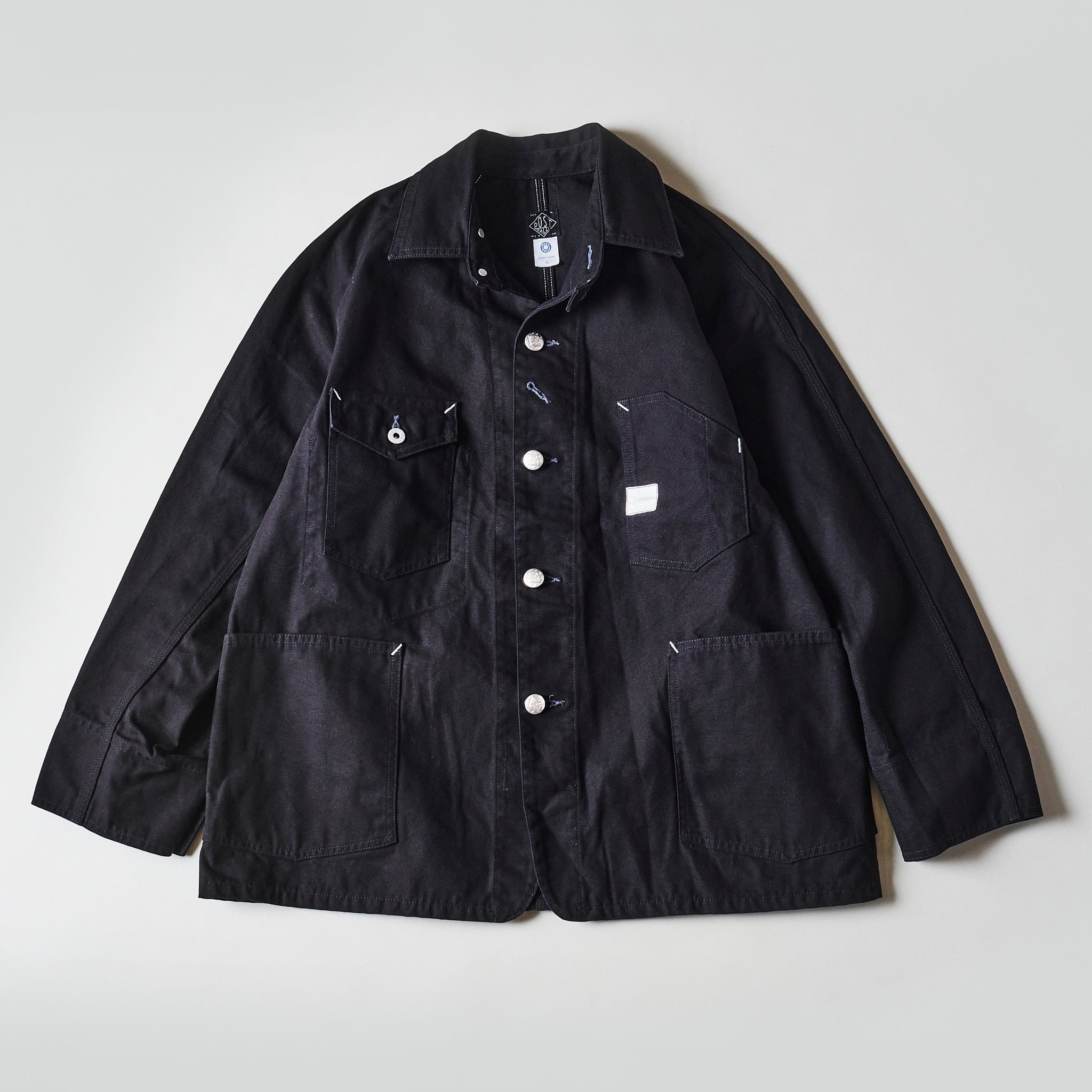 #1102-COB Engineer's Jacket : cotton canvas black