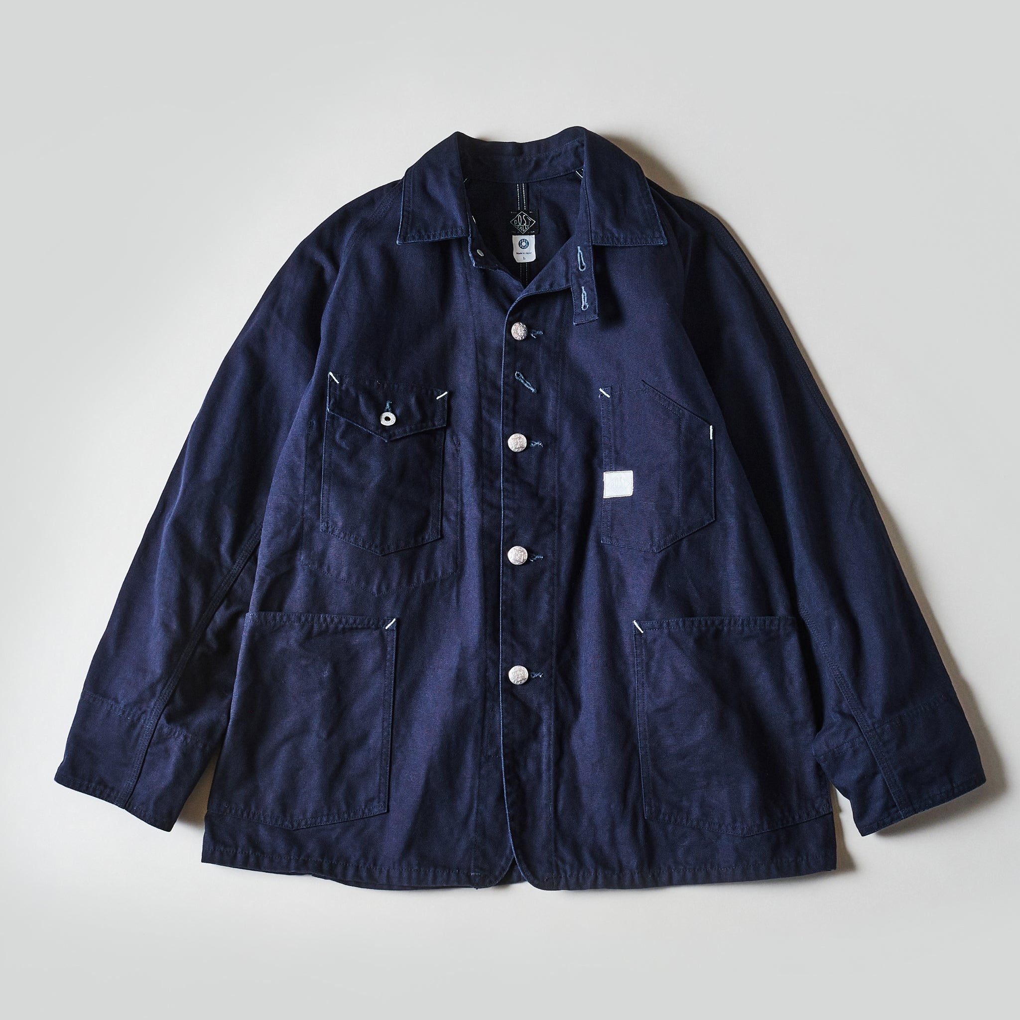 #1102-COD Engineer's Jacket : cotton canvas dark navy
