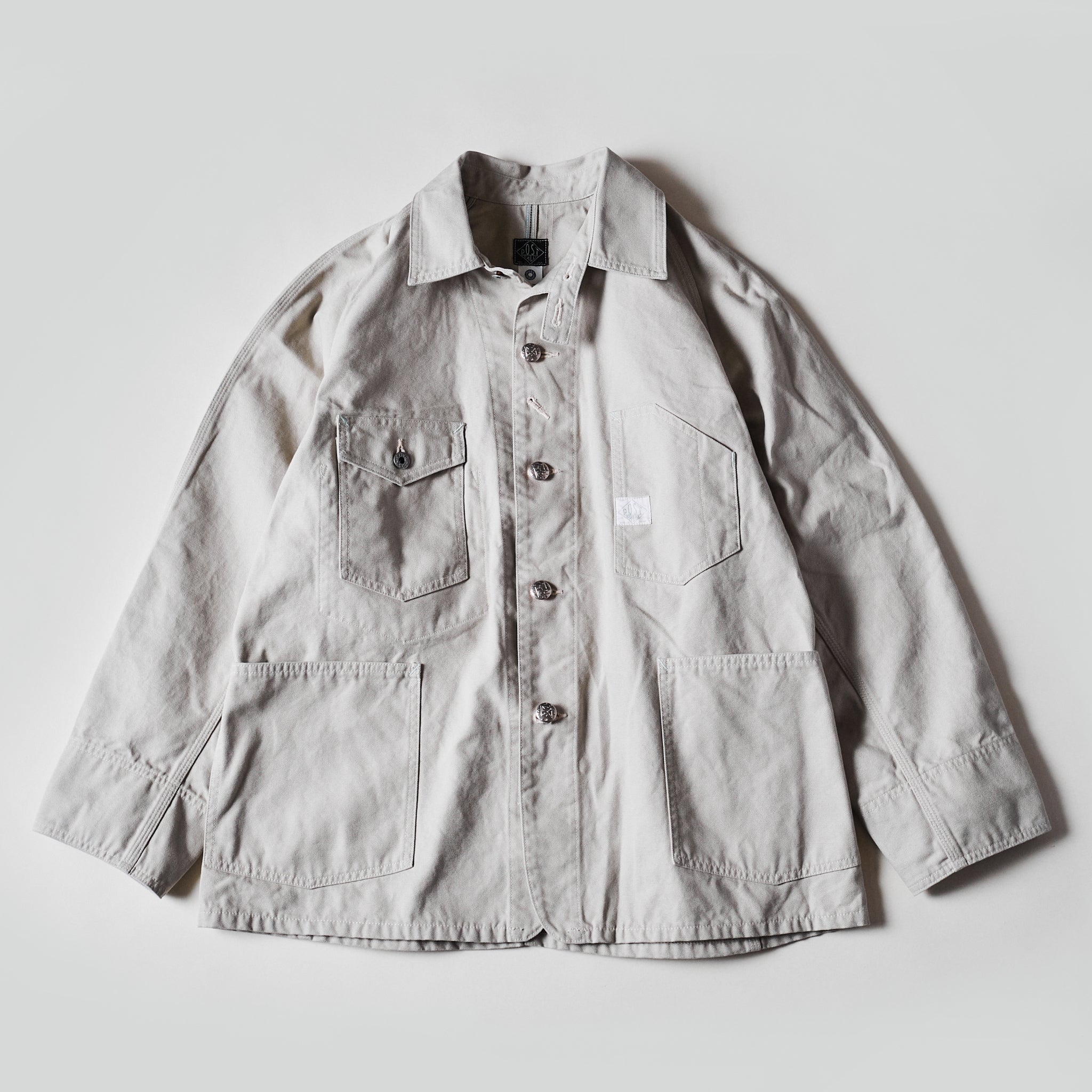 #1102-COS Engineer's Jacket : cotton canvas stone