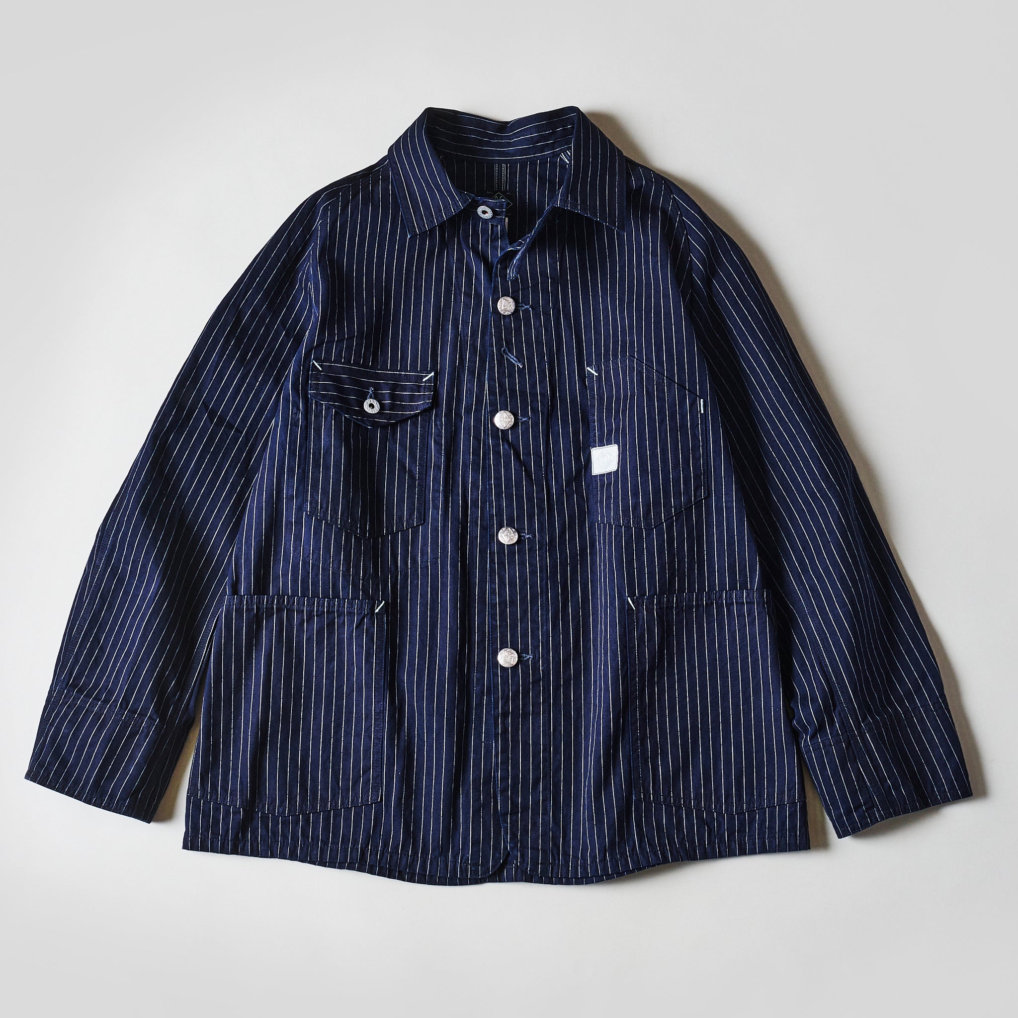 #1102-GS Engineer's Jacket : gangster stripe indigo