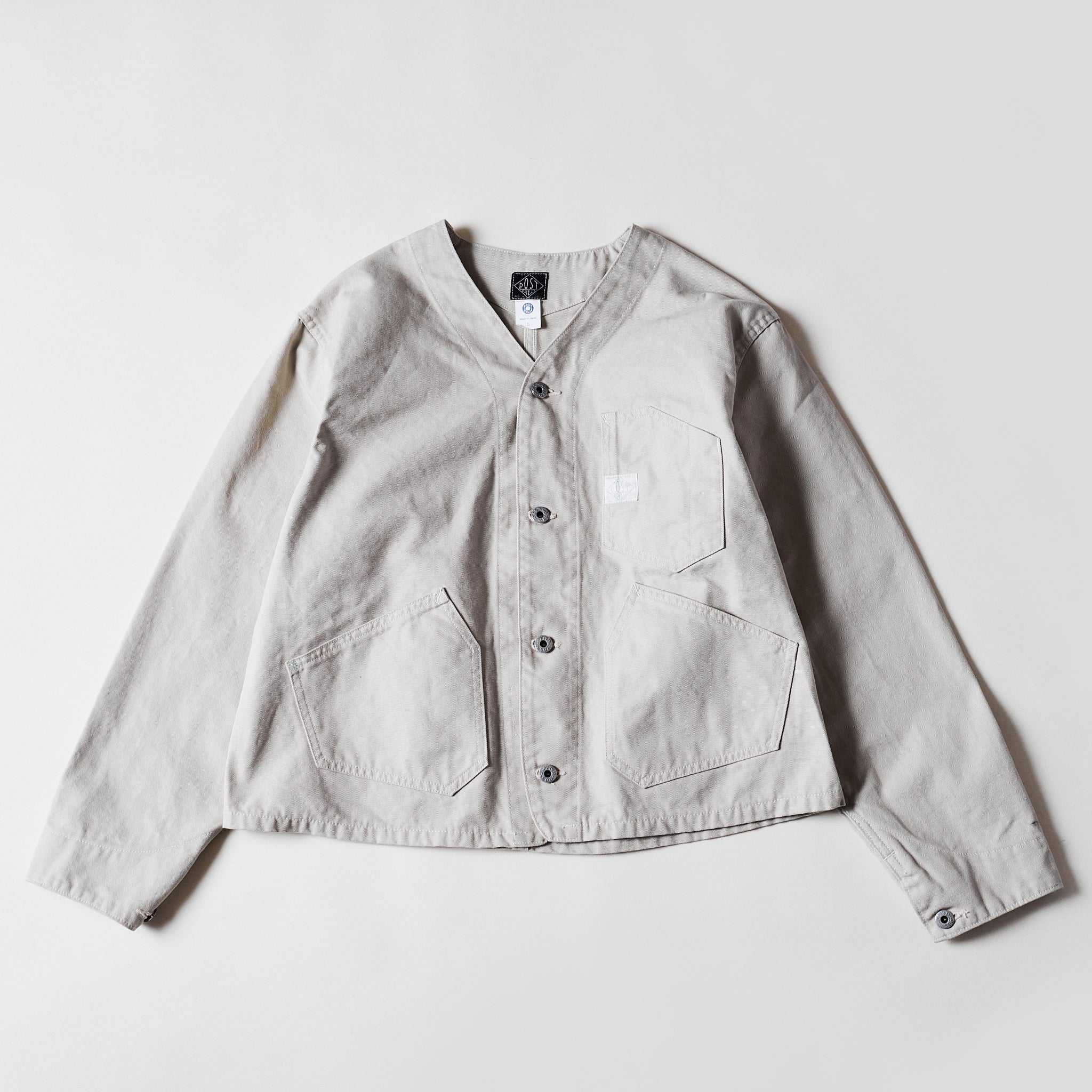 #1104-COS Stoker's Jacket : cotton canvas stone