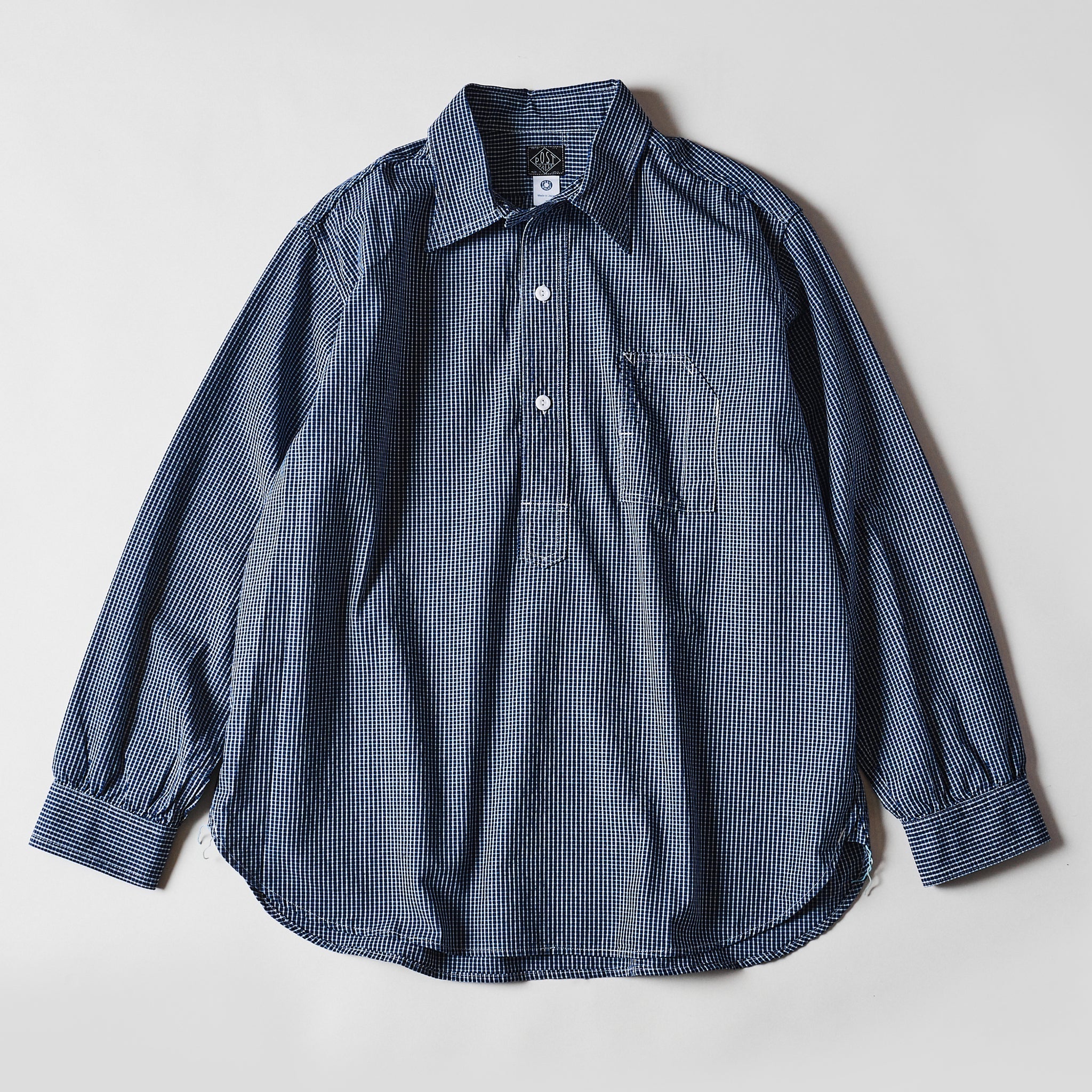 #1201-IC1 No.1 Shirt : indigo check 1 (23FW)