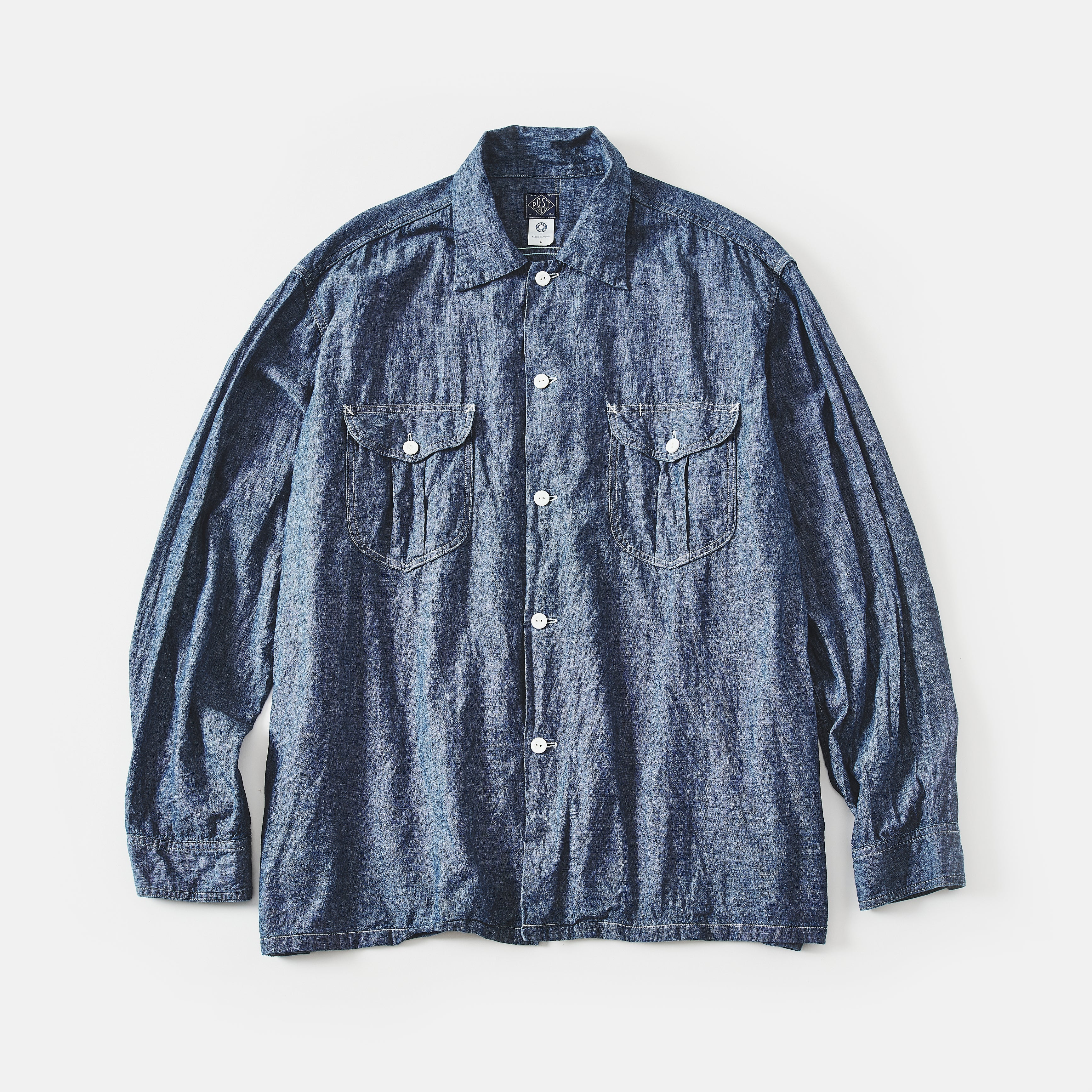 #1208-CC New Shirt : classic chambray indigo