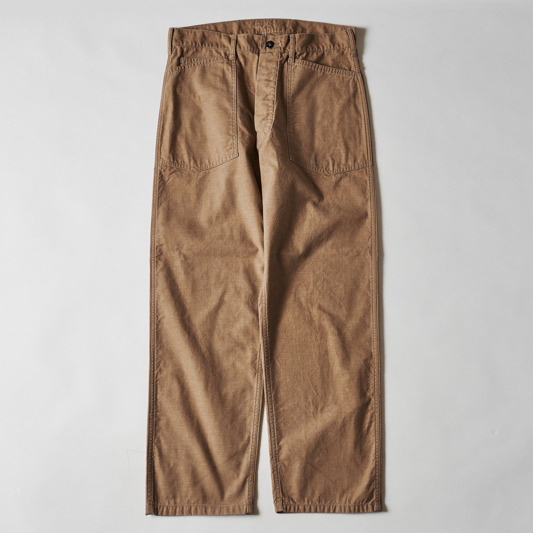 #1301-VMK Army Pants : vintage sateen dark khaki