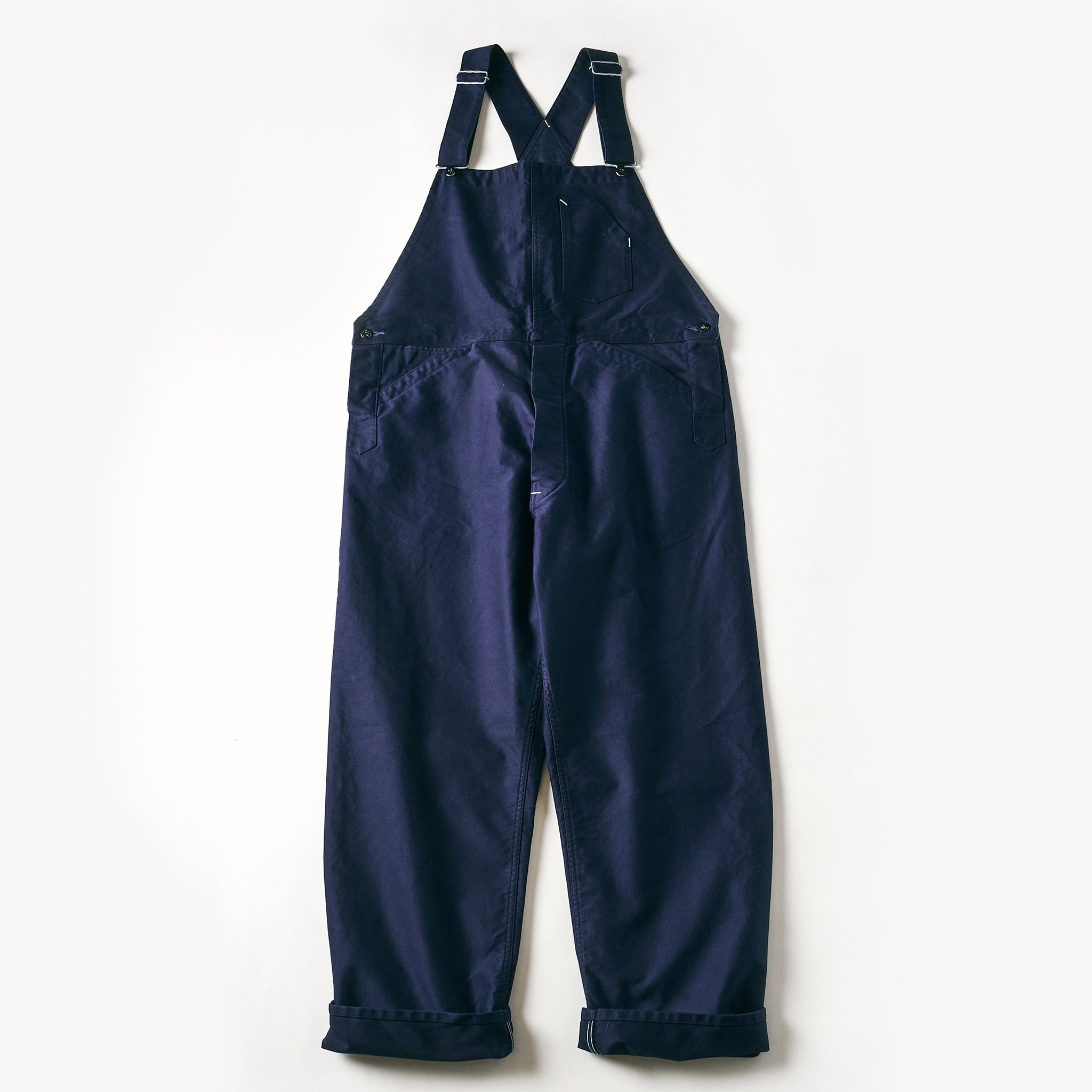 #1401-MN No.1 Overalls : vintage moleskin navy