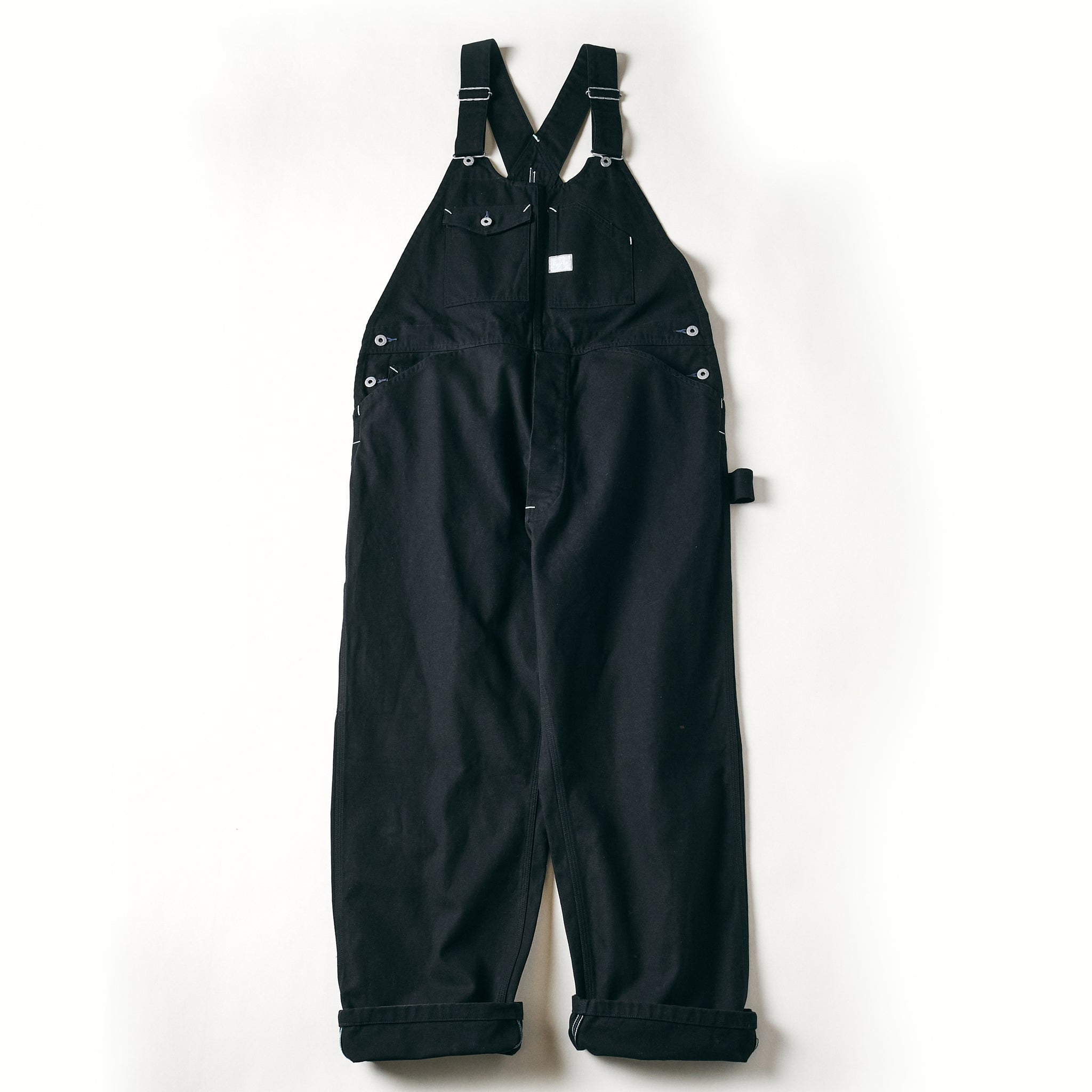 #1402-COB No.2 Overalls : cotton canvas black