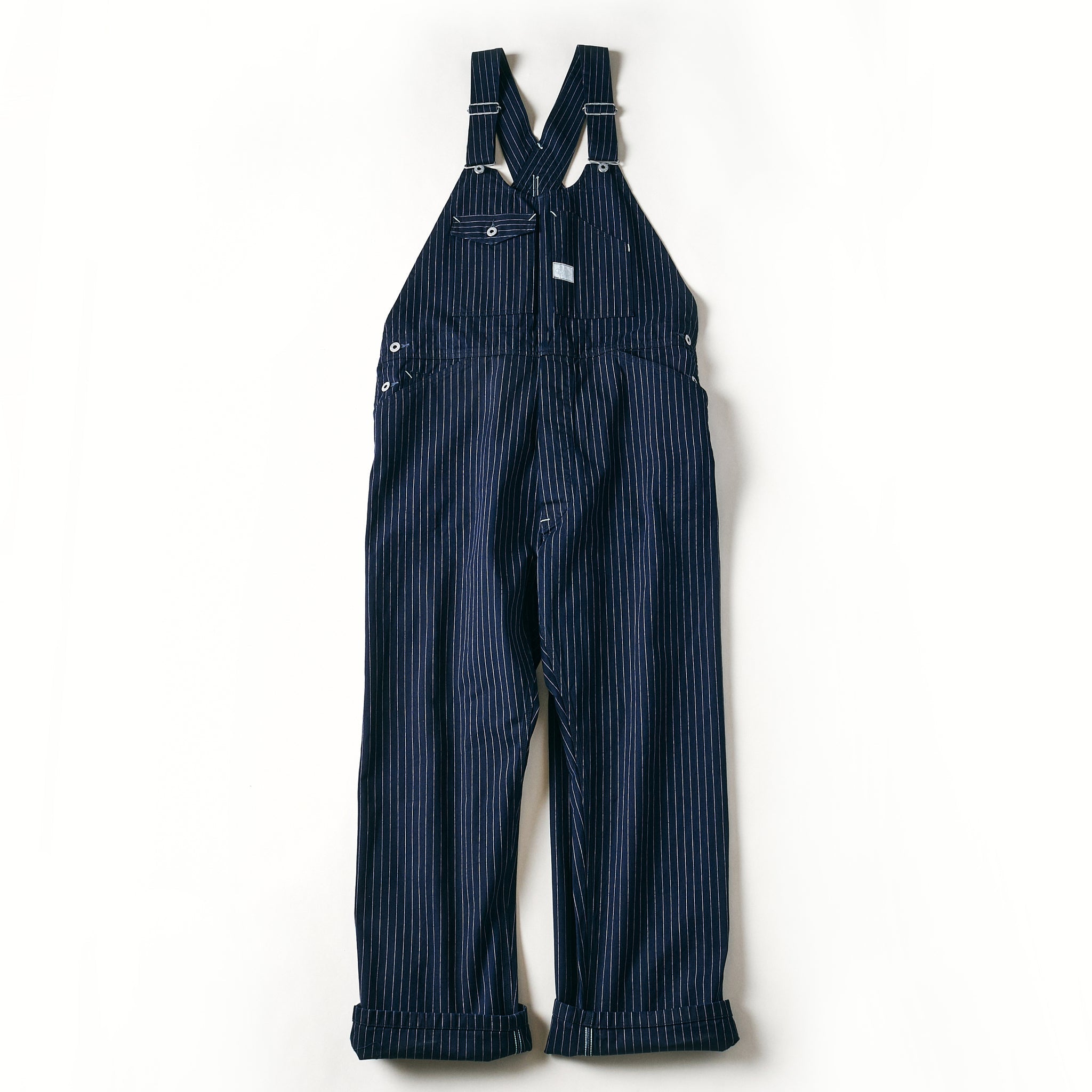 #1402-GS No.2 Overalls : gangster stripe indigo