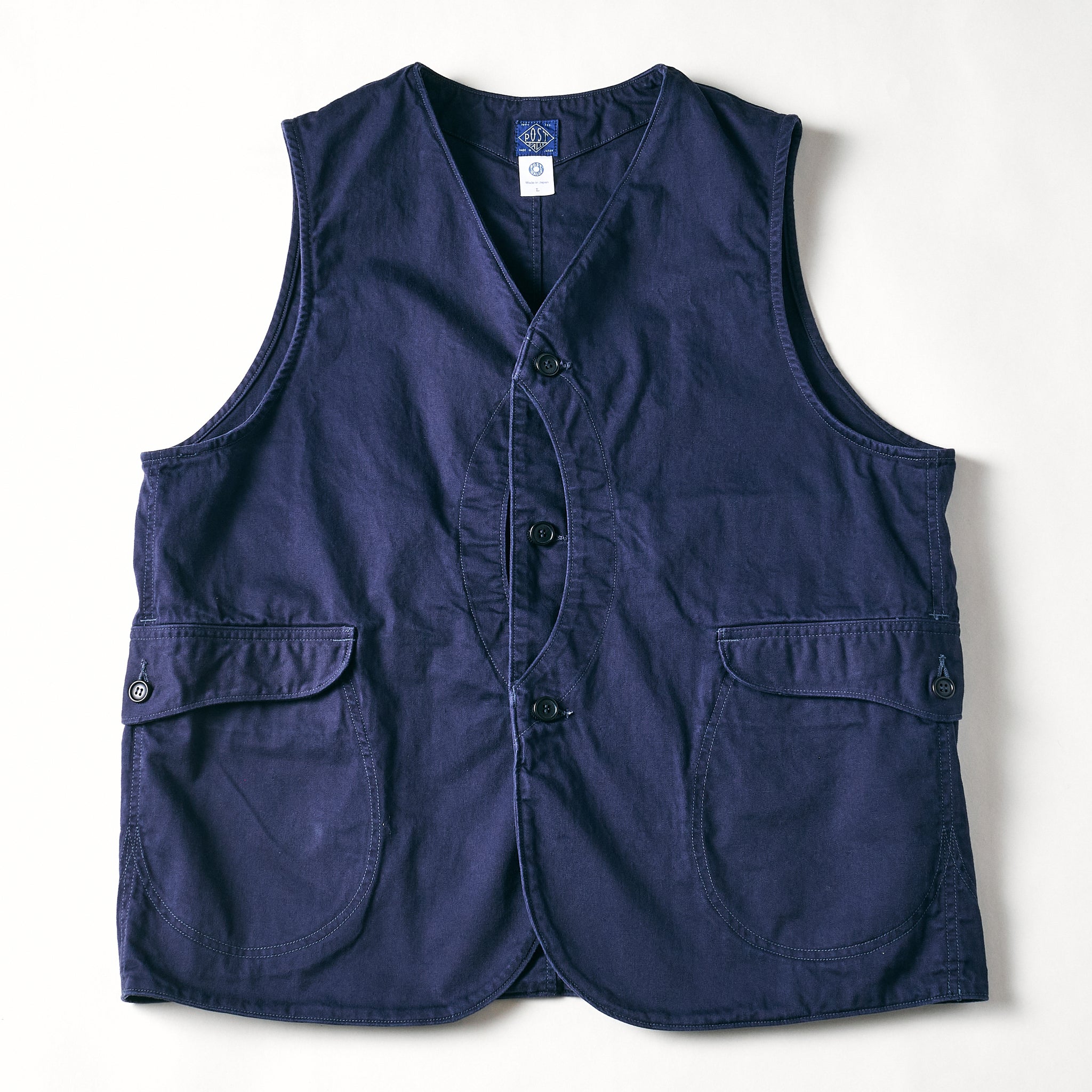 #1512-VMN Royal Traveler : vintage sateen navy