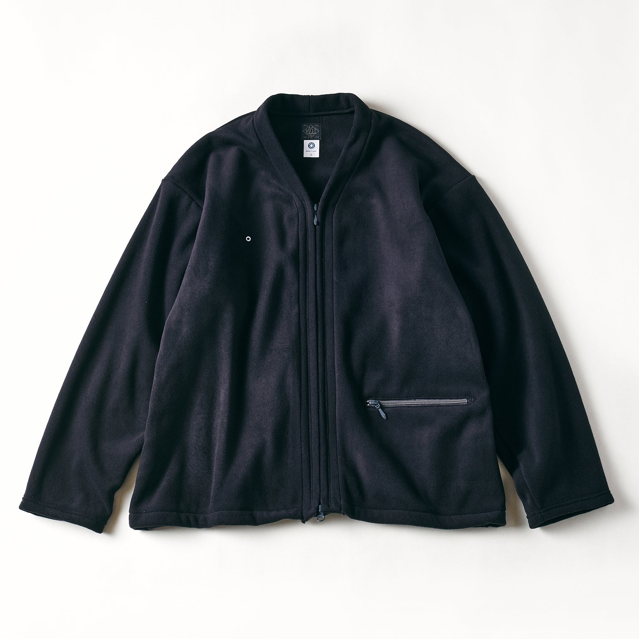 #3609-PTB E-Z Zip Cardigan : Polar Tech black
