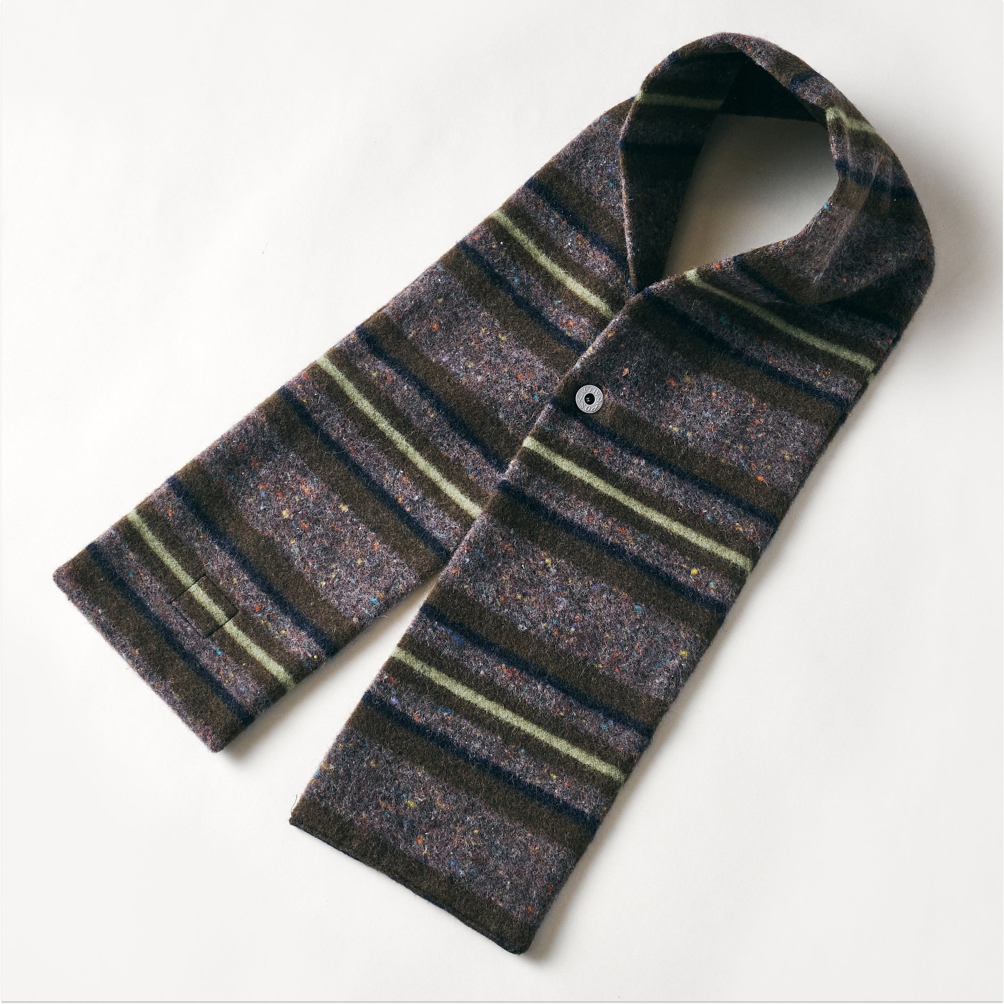 #3907S-TWG POS-Tole-S : trashed wool green stripe