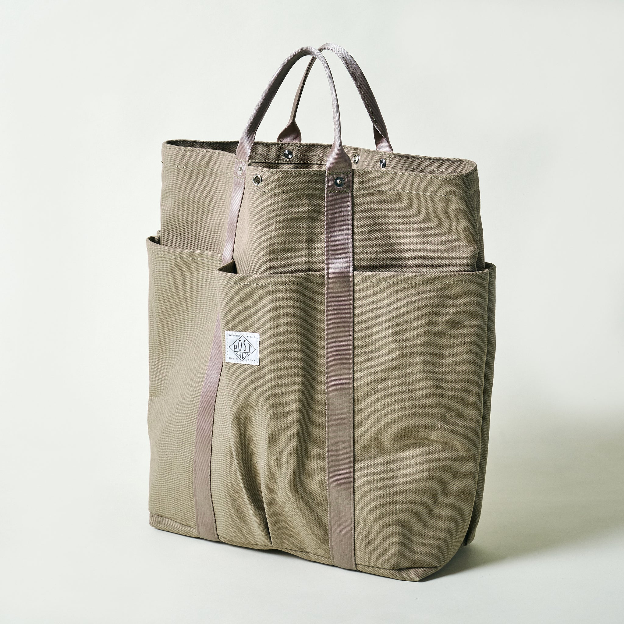 #4202-CK POS-Tote 2 : cotton canvas khaki