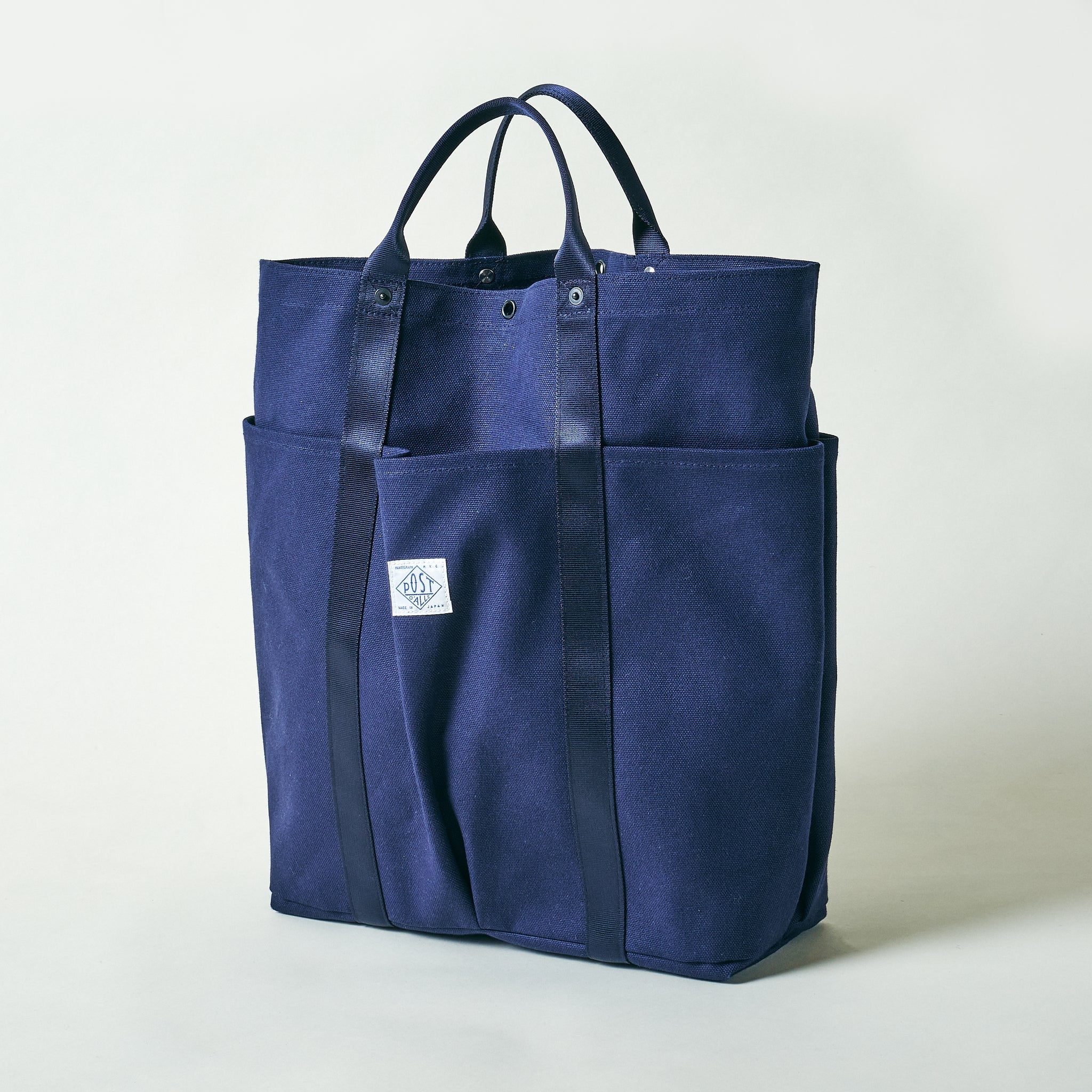 #4202-CN POS-Tote 2 : cotton canvas navy