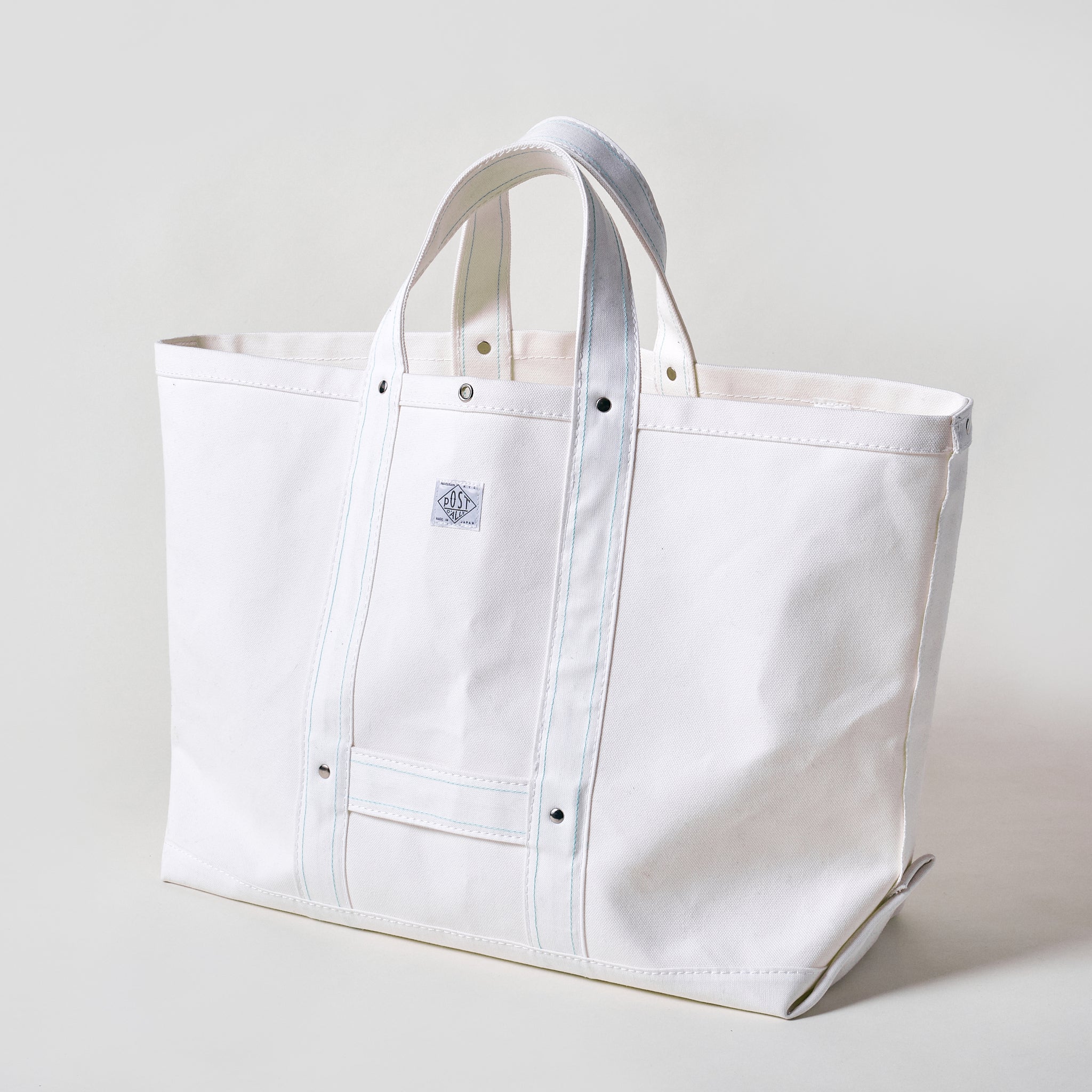 #4204-CW Bell Tote (L) : cotton canvas white