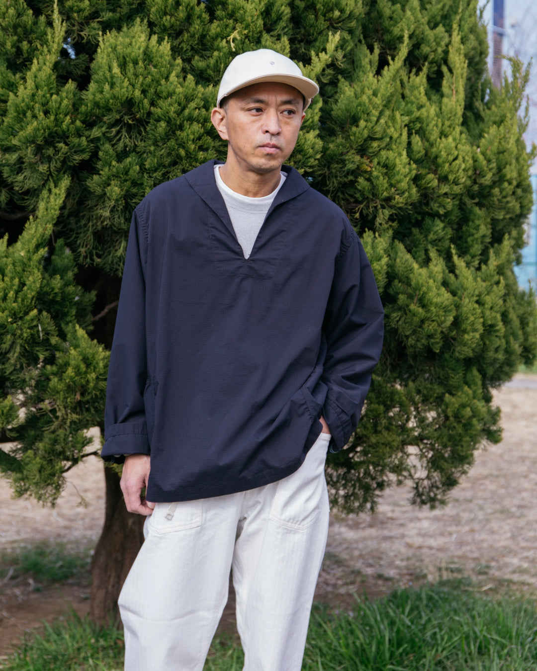 3212 NAVY-BLU Jumper RS : poly heather ripstop black – POST OʼALLS