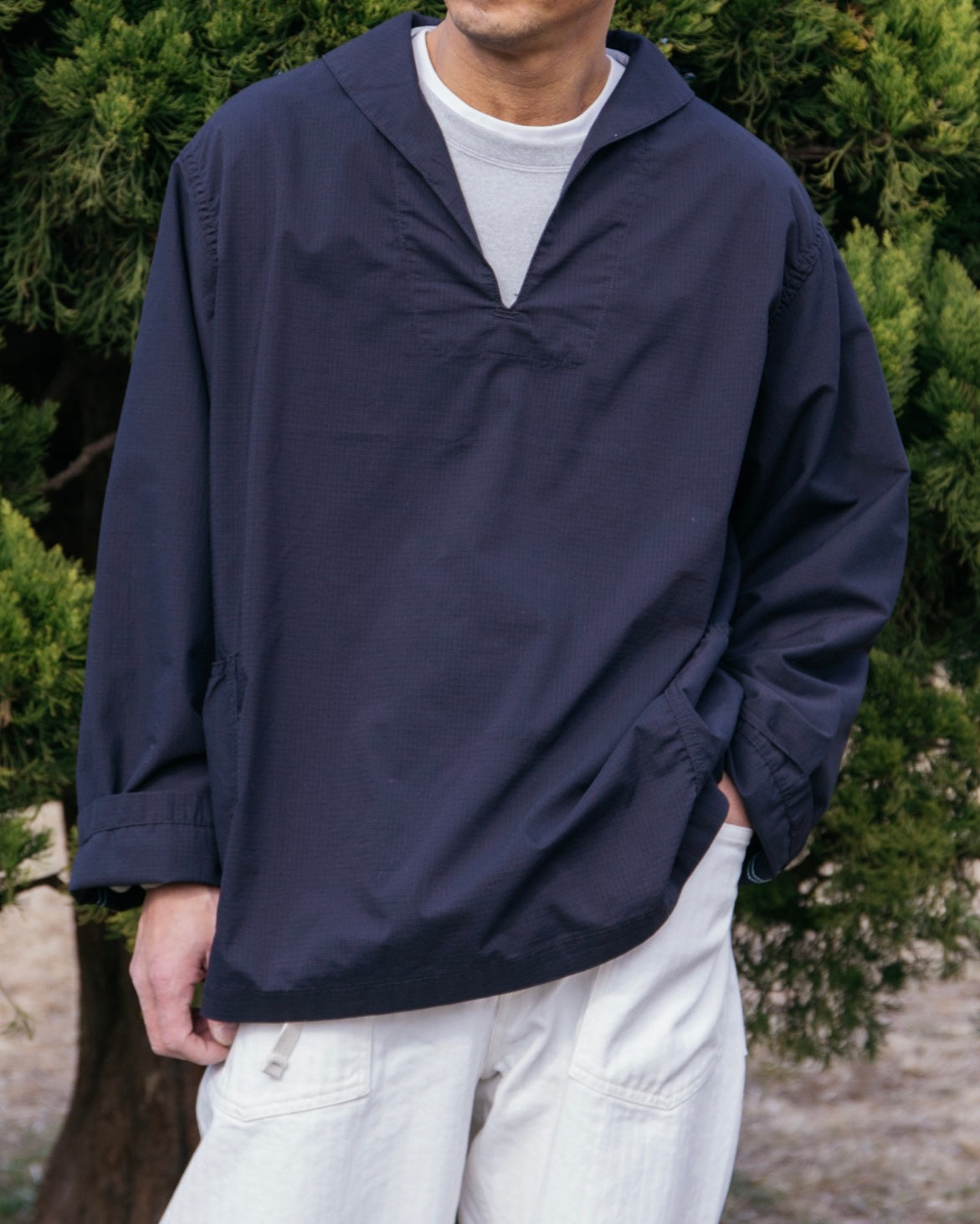 #3212 NAVY-BLU Jumper RS : poly heather ripstop black
