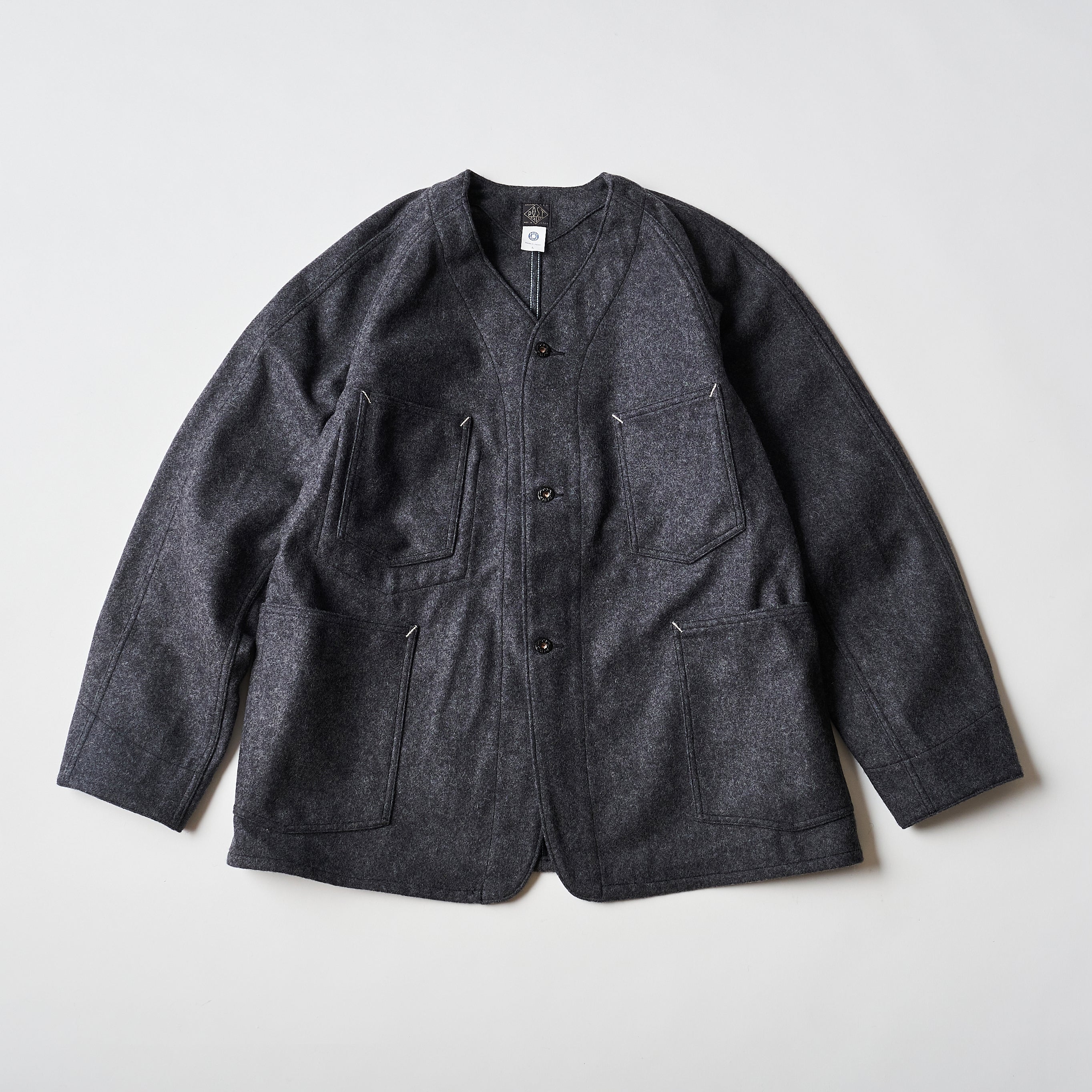 #3103 POST 42 DV WM1 : wool melton charcoal