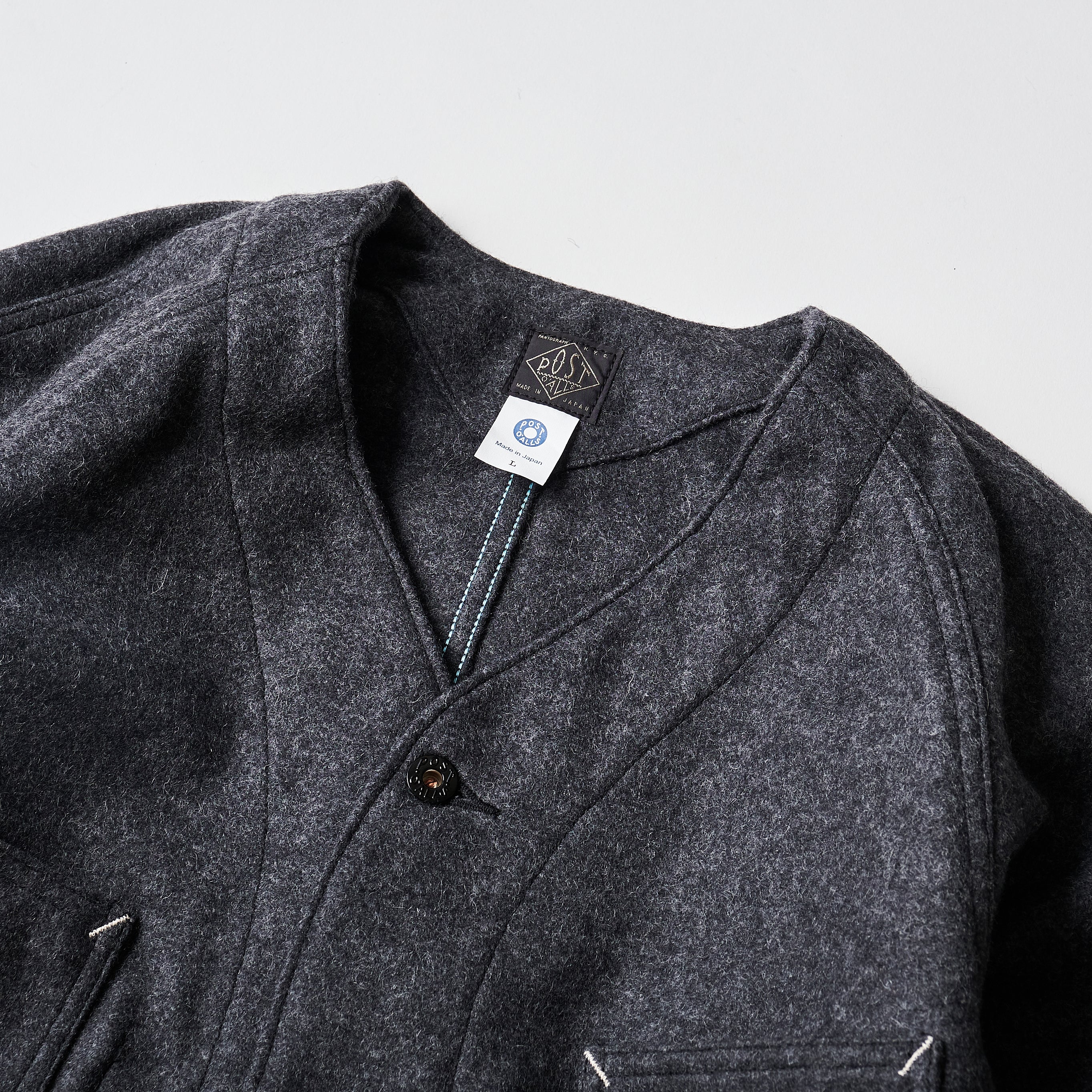 #3103 POST 42 DV WM1 : wool melton charcoal