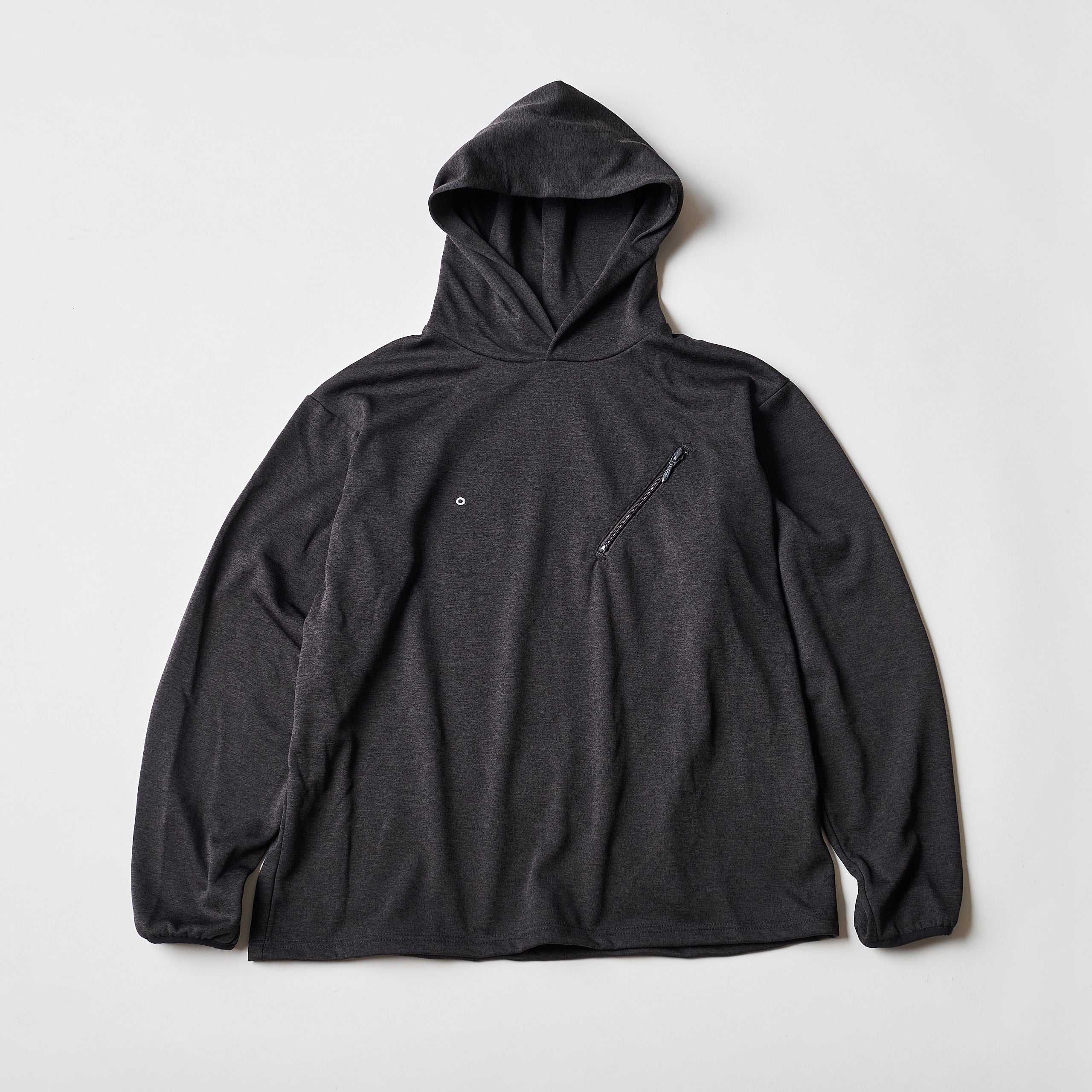 #3613 EZ Hoodie LLC 2 J1 : poly jersey charcoal