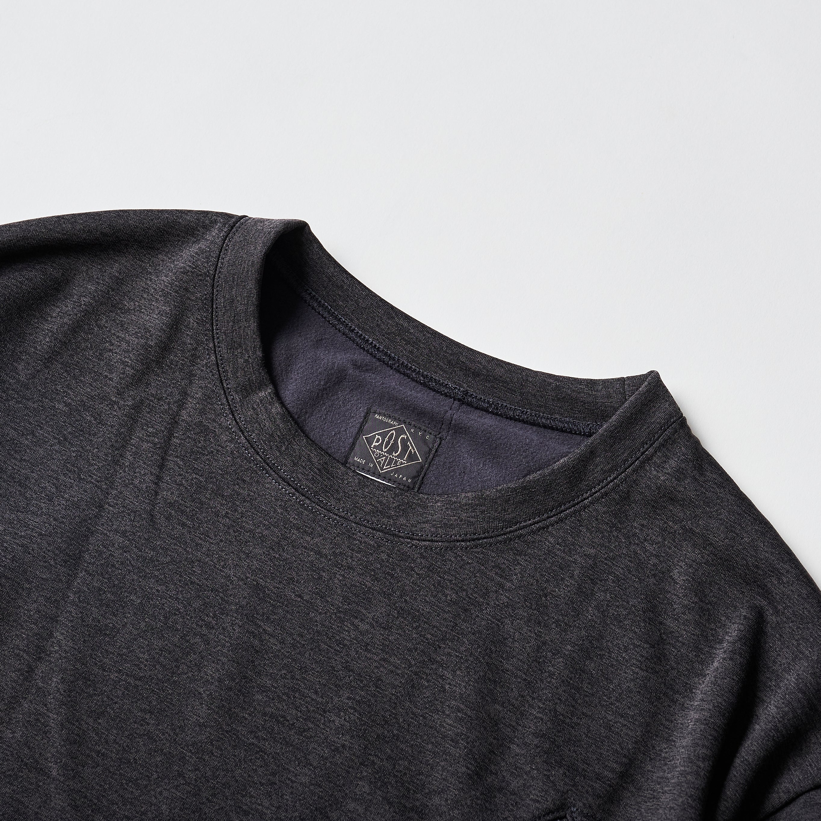 #3612 EZ LS Tee 2 J1 : poly jersey charcoal