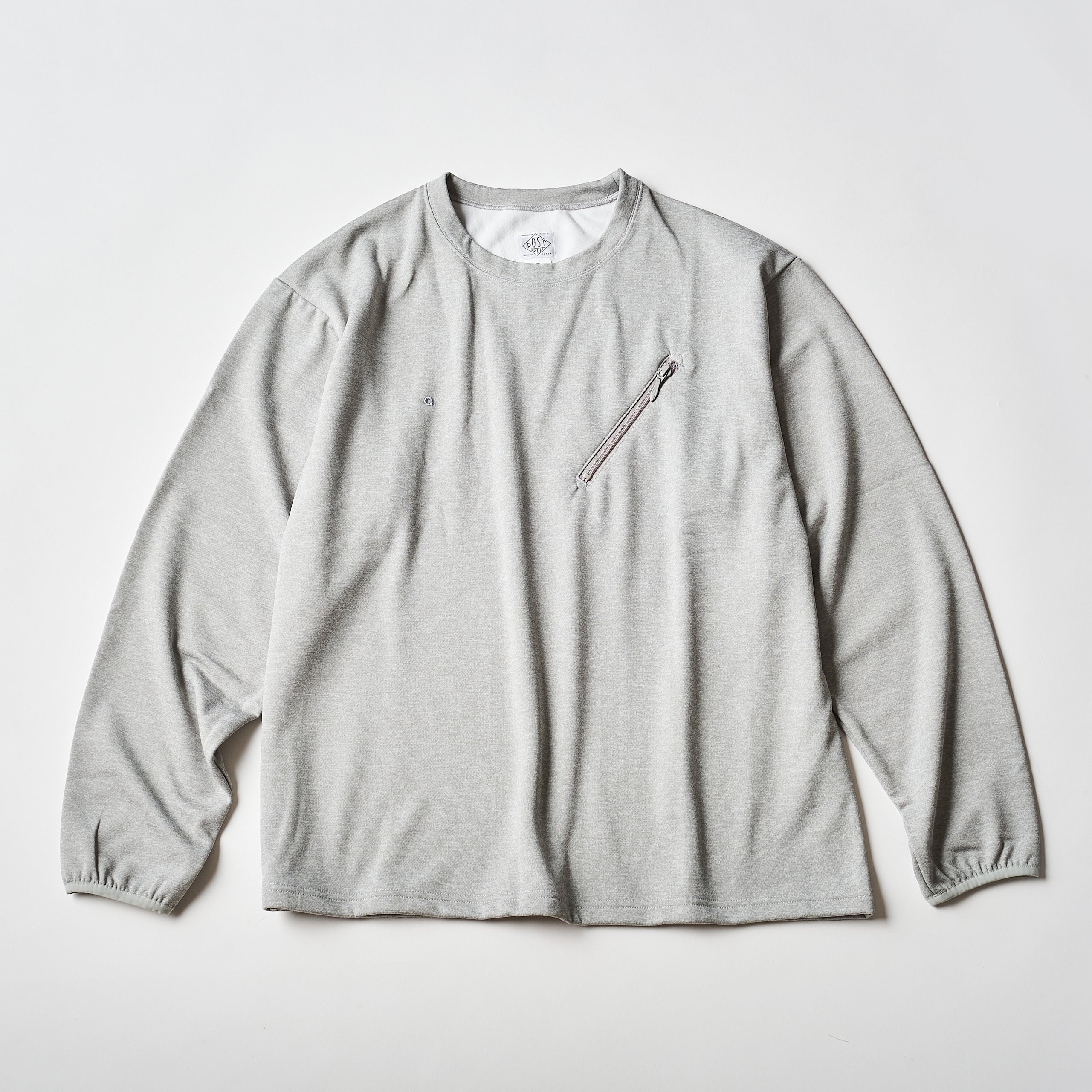 #3612 EZ LS Tee 2 J2 : poly jersey light ash