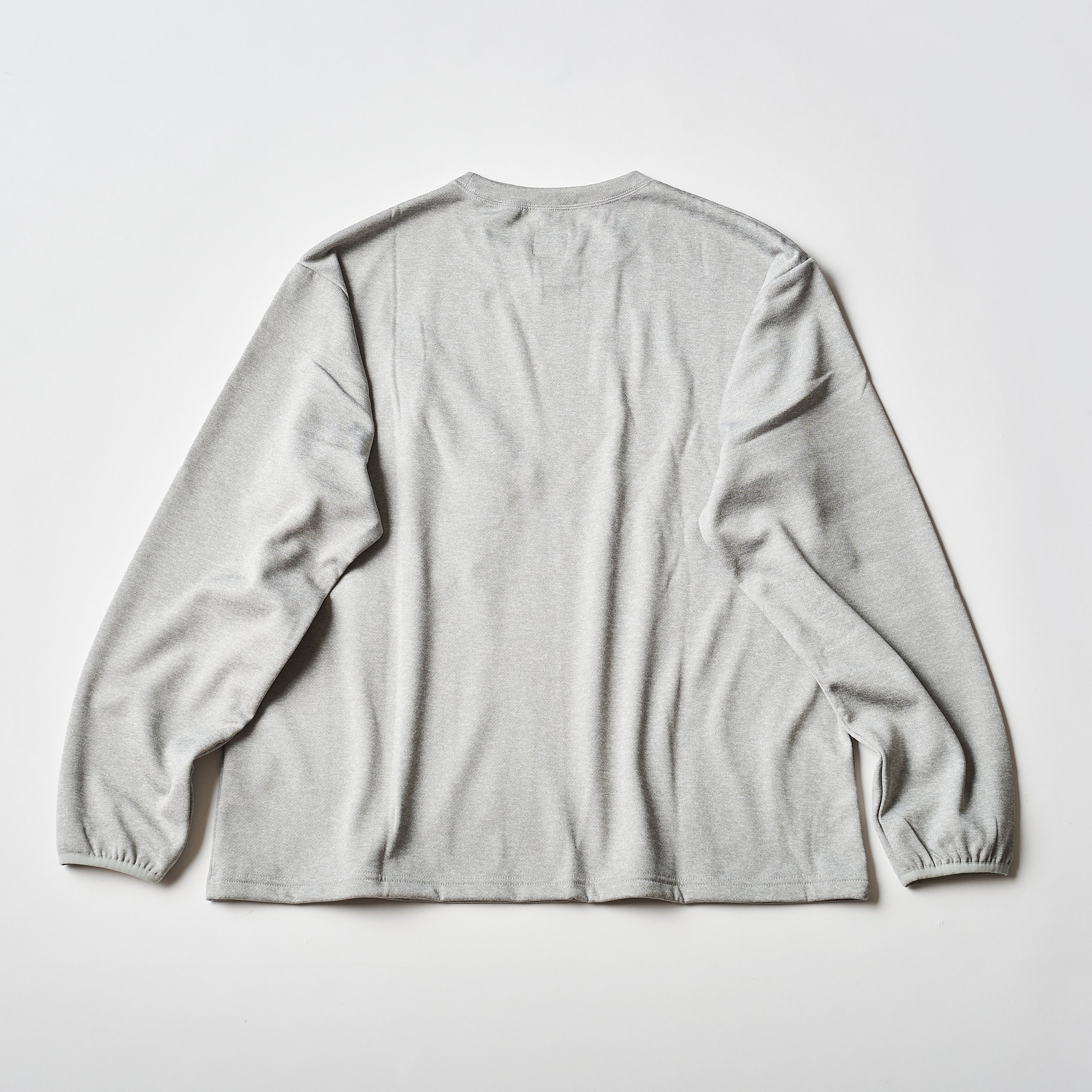 #3612 EZ LS Tee 2 J2 : poly jersey light ash