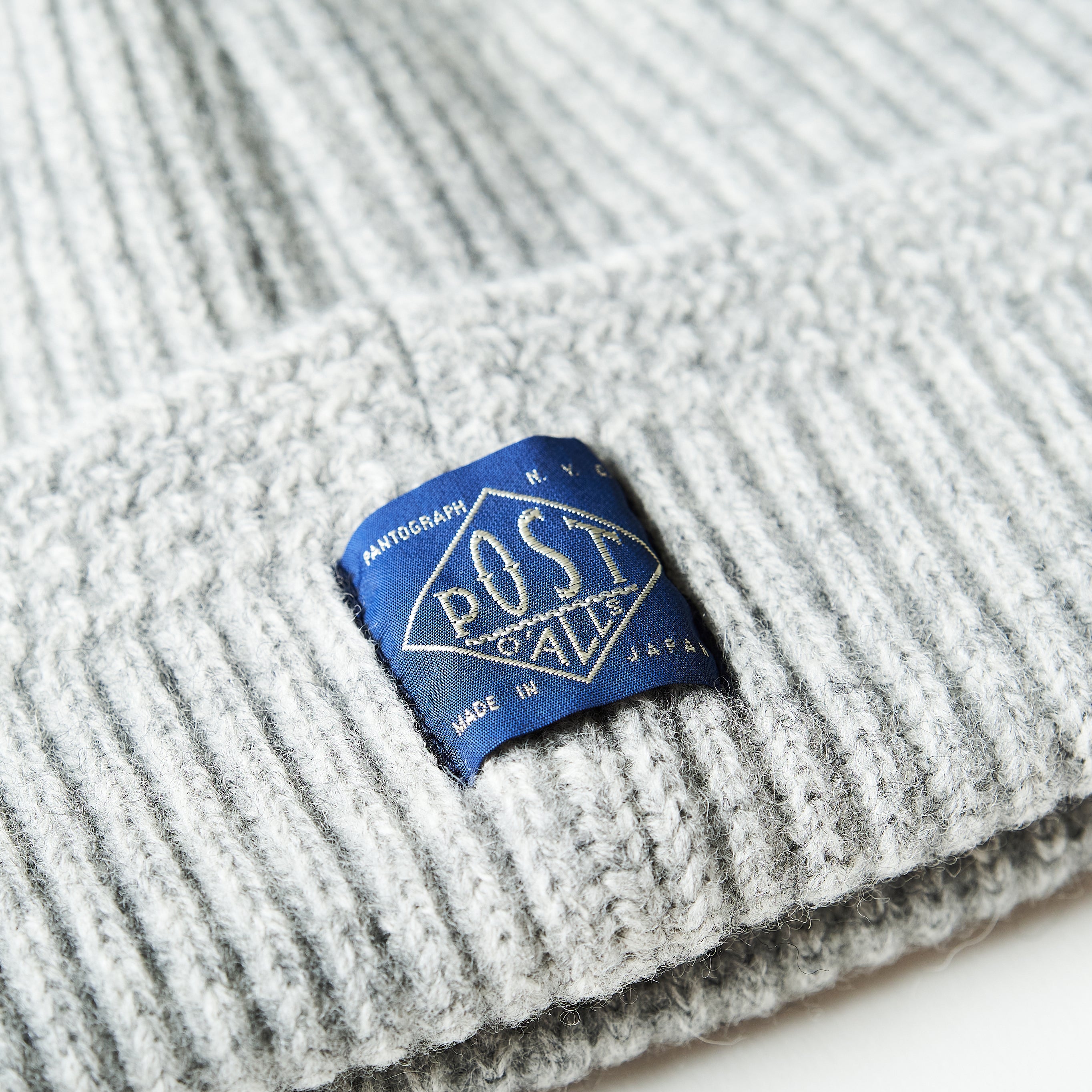 #4102 POST Beanie WN3 : wool knit ash heather