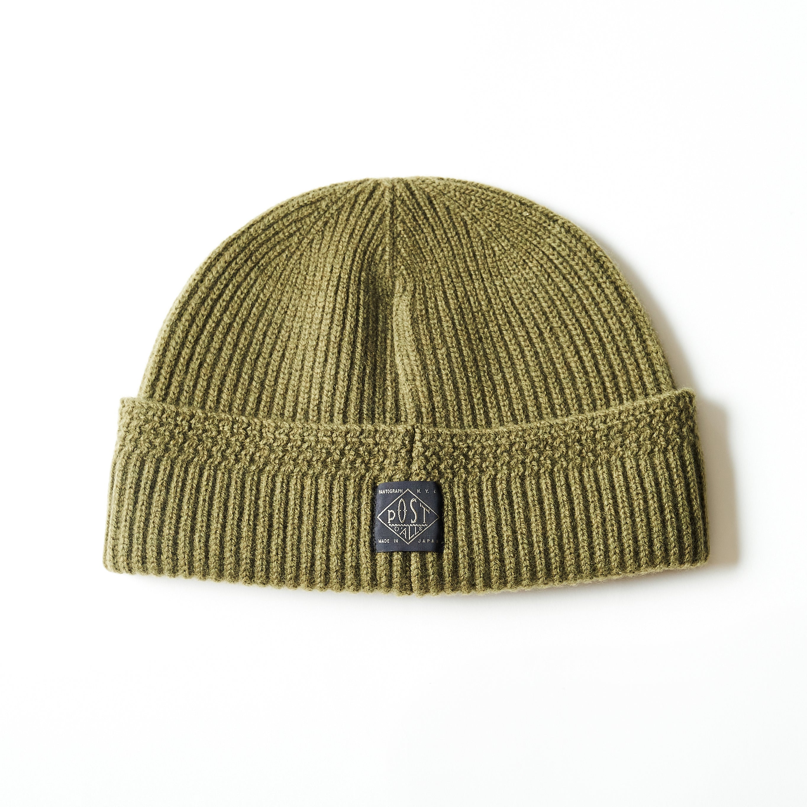 #4102 POST Beanie WN5 : wool knit olive heather