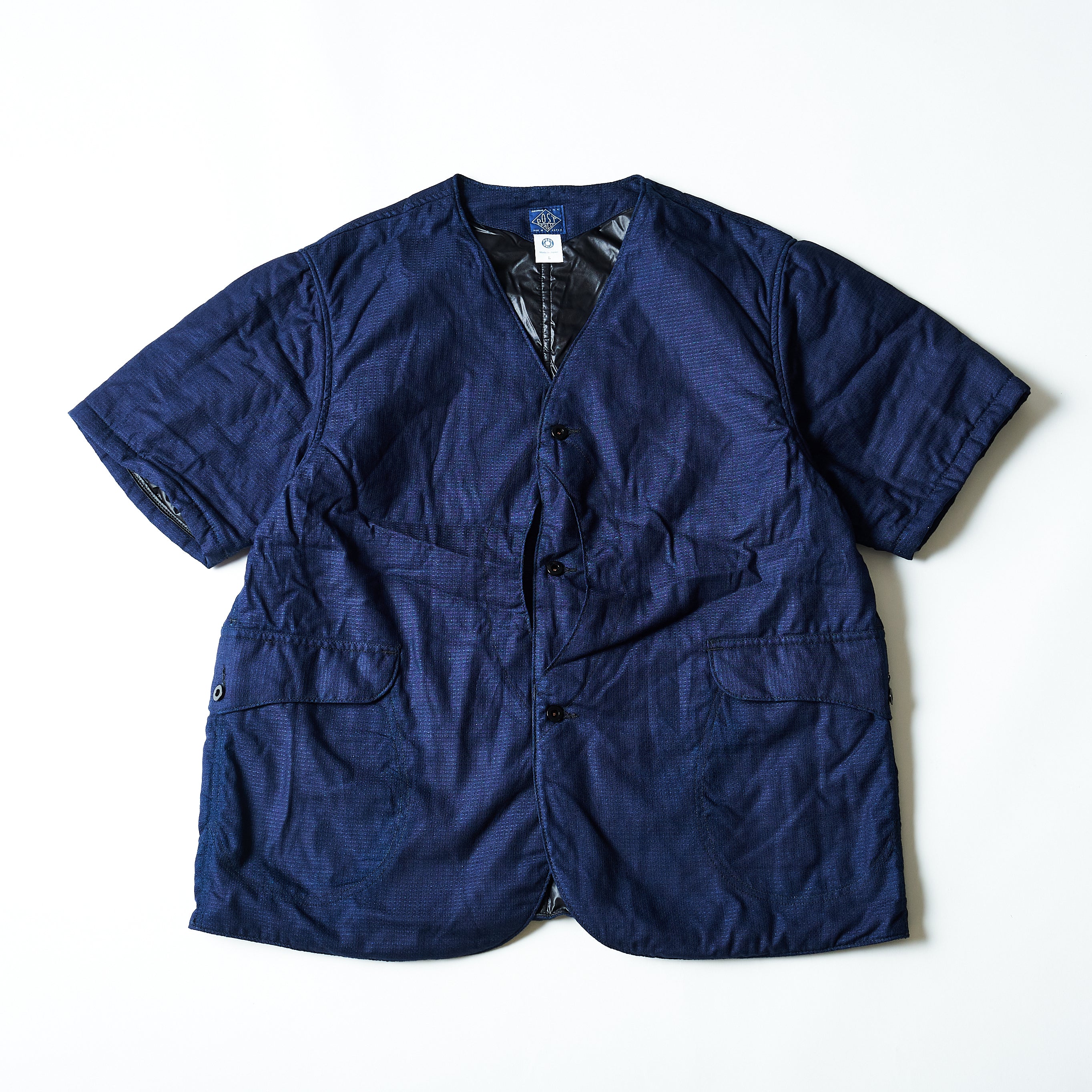 #1267B-IJ1 Royal Traveler Shirt-1/2 : indigo jacquard w/thinsulate indigo