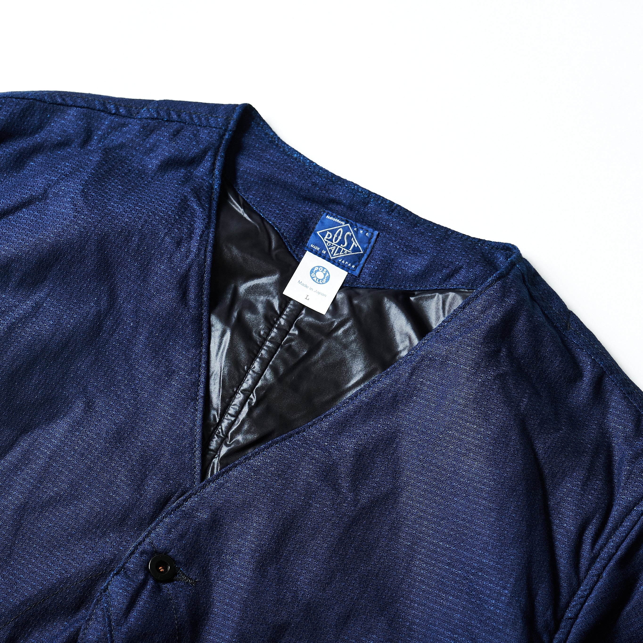 #1267B-IJ1 Royal Traveler Shirt-1/2 : indigo jacquard w/thinsulate indigo