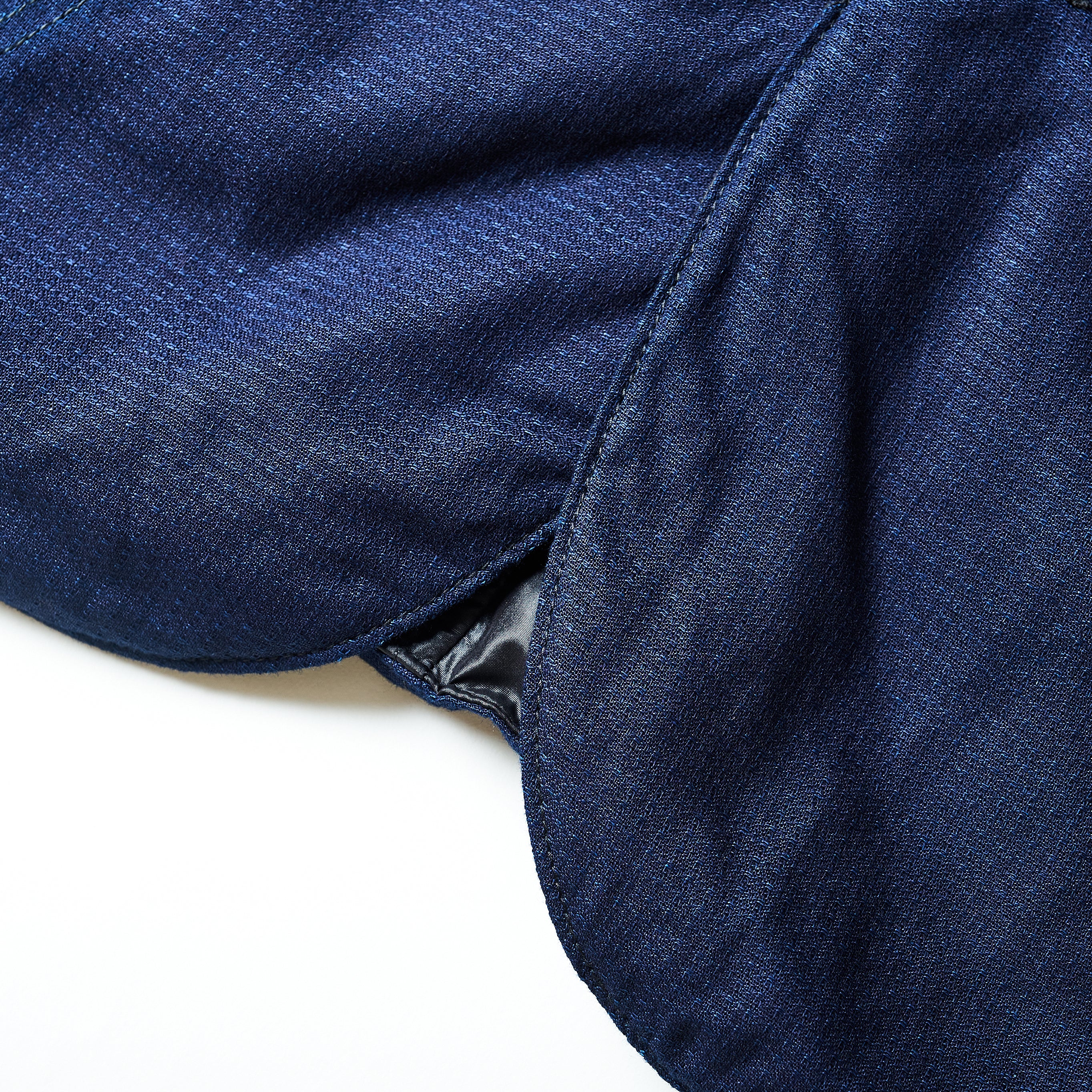 #1267B-IJ1 Royal Traveler Shirt-1/2 : indigo jacquard w/thinsulate indigo