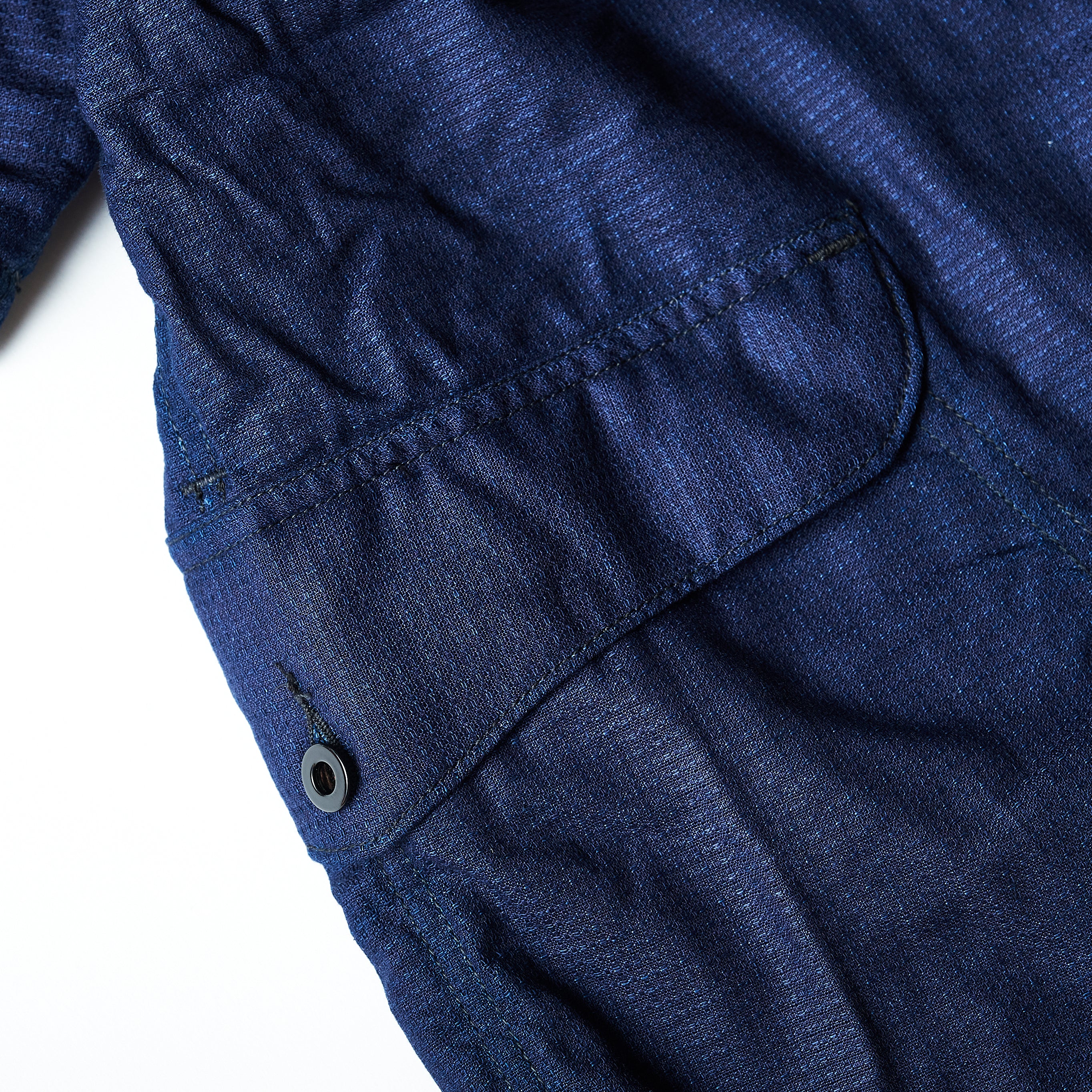#1267B-IJ1 Royal Traveler Shirt-1/2 : indigo jacquard w/thinsulate indigo
