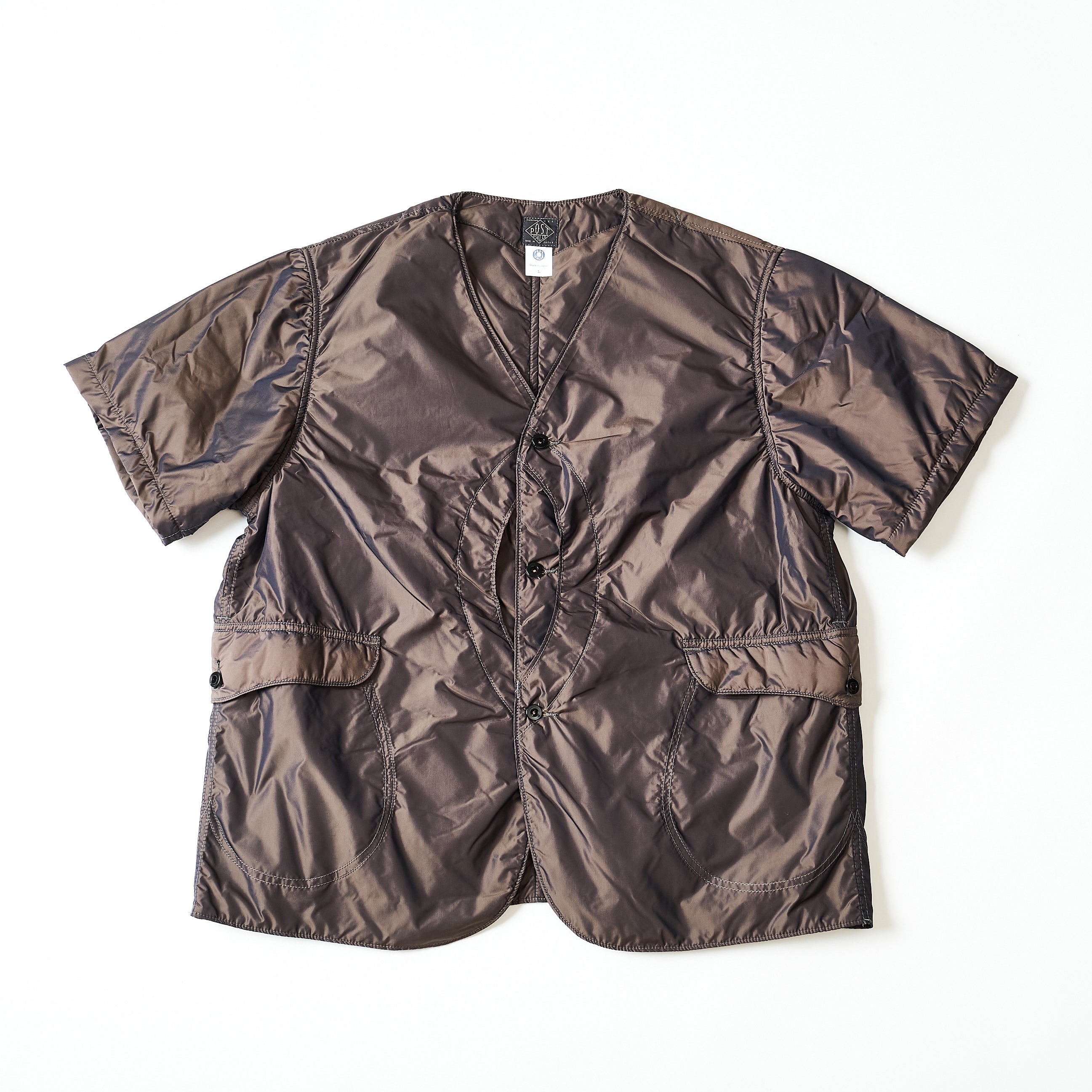 #1267B Royal Traveler Shirt-1/2 NP2 : n/p taffeta w/ thinsulate brown iridescent