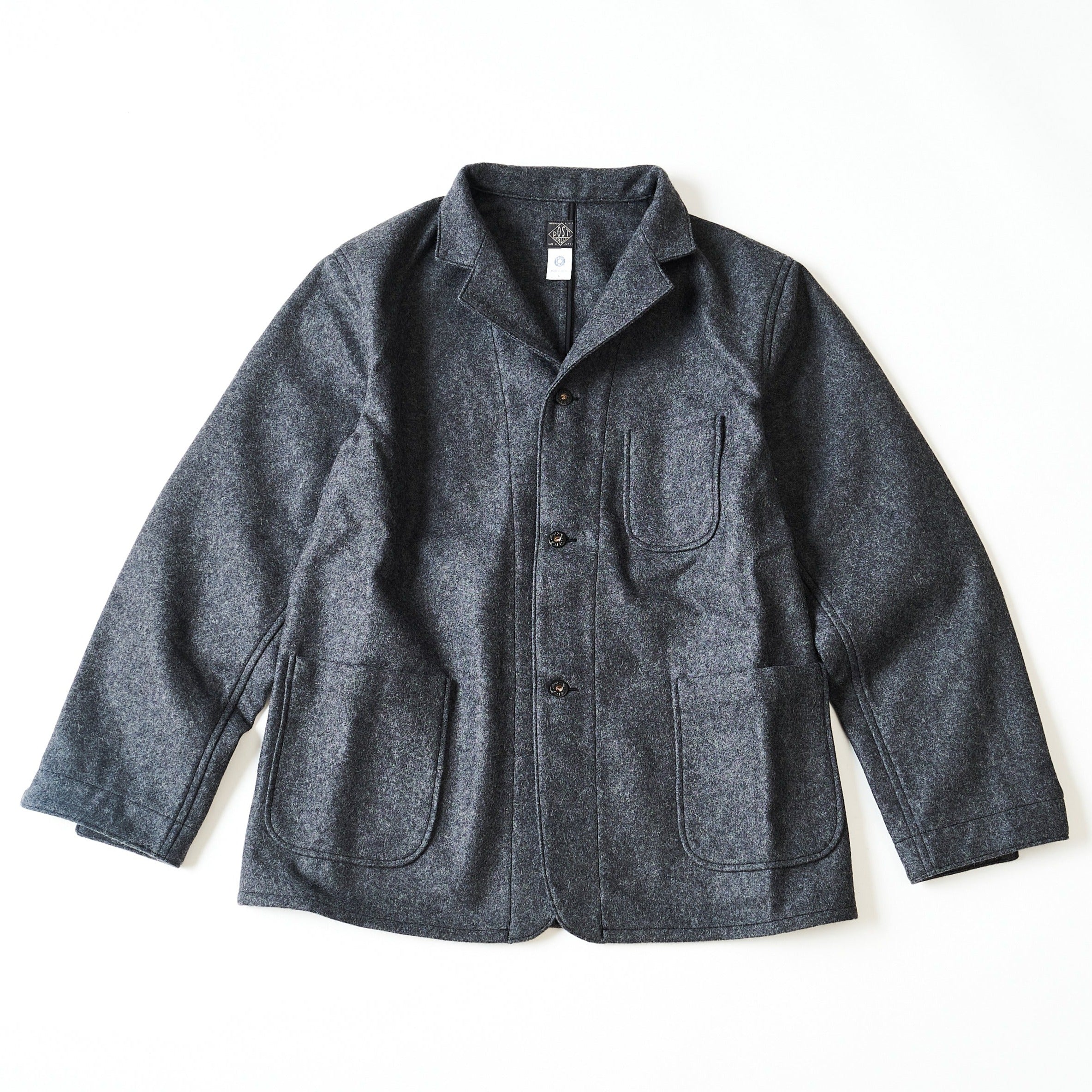 #3101-WM1 OK Rider 2 : wool melton charcoal