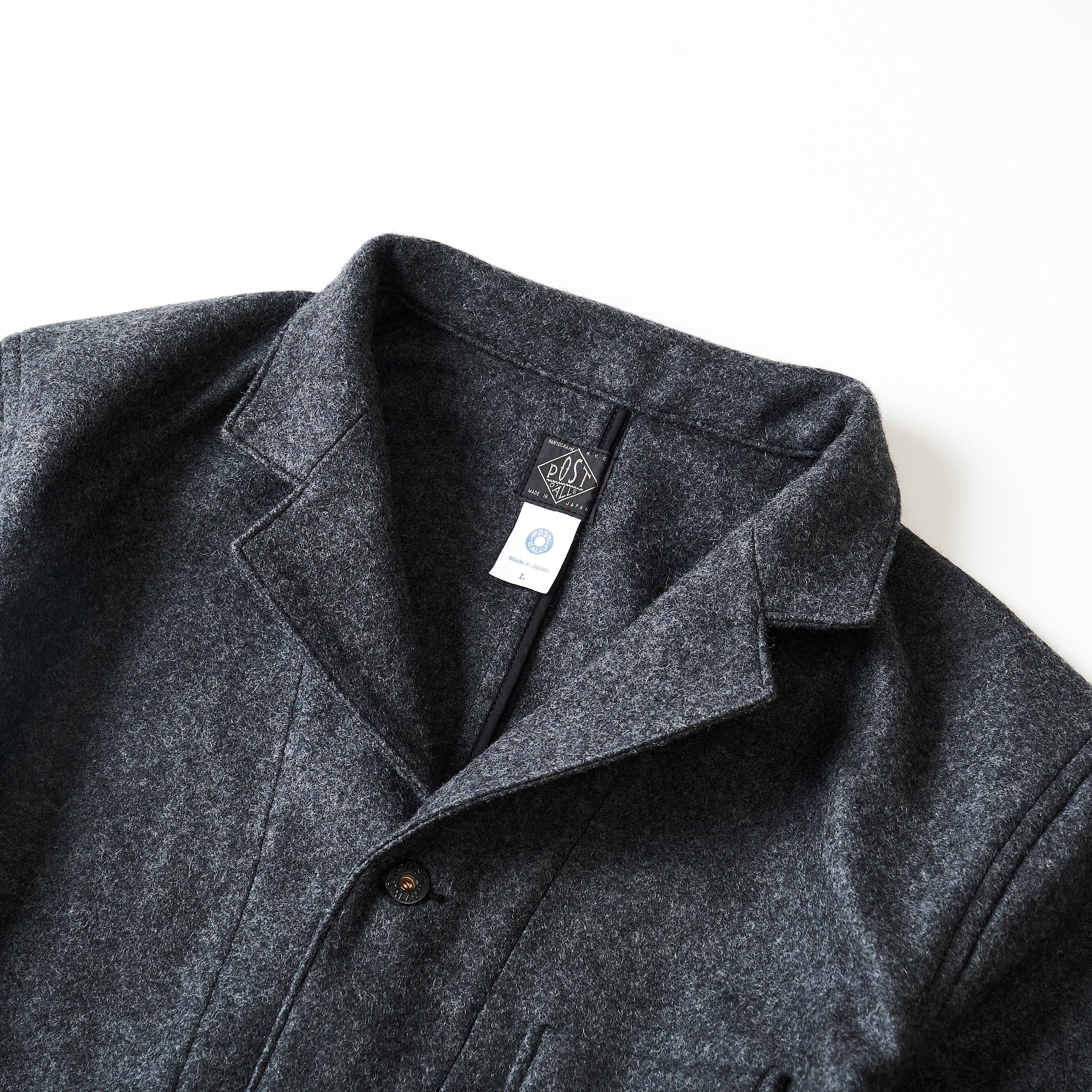 #3101-WM1 OK Rider 2 : wool melton charcoal