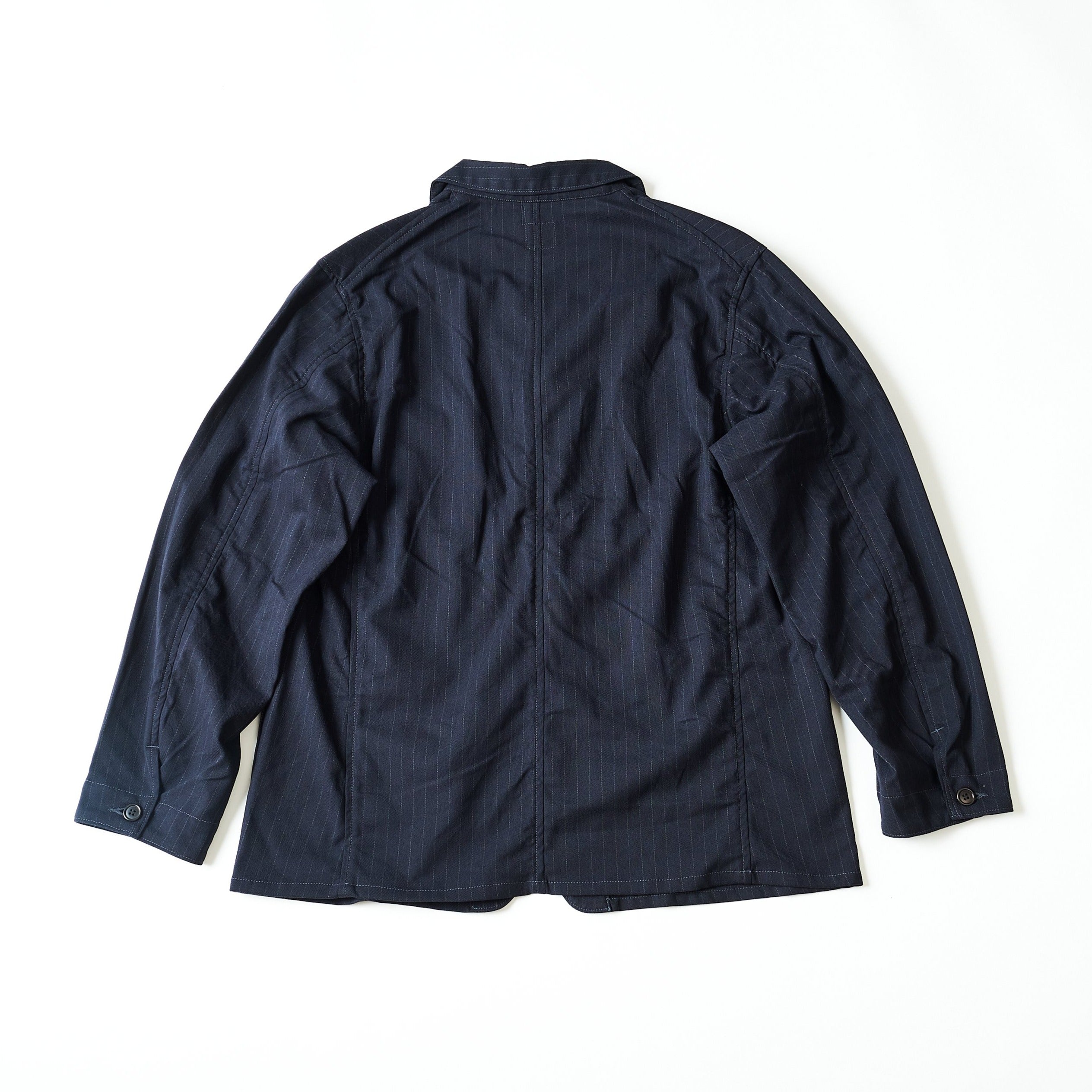 #3101-PSS OK Rider 2 : poly suiting stripe navy