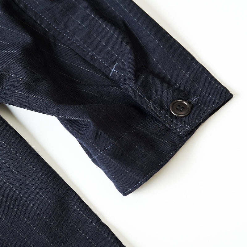 #3101-PSS OK Rider 2 : poly suiting stripe navy