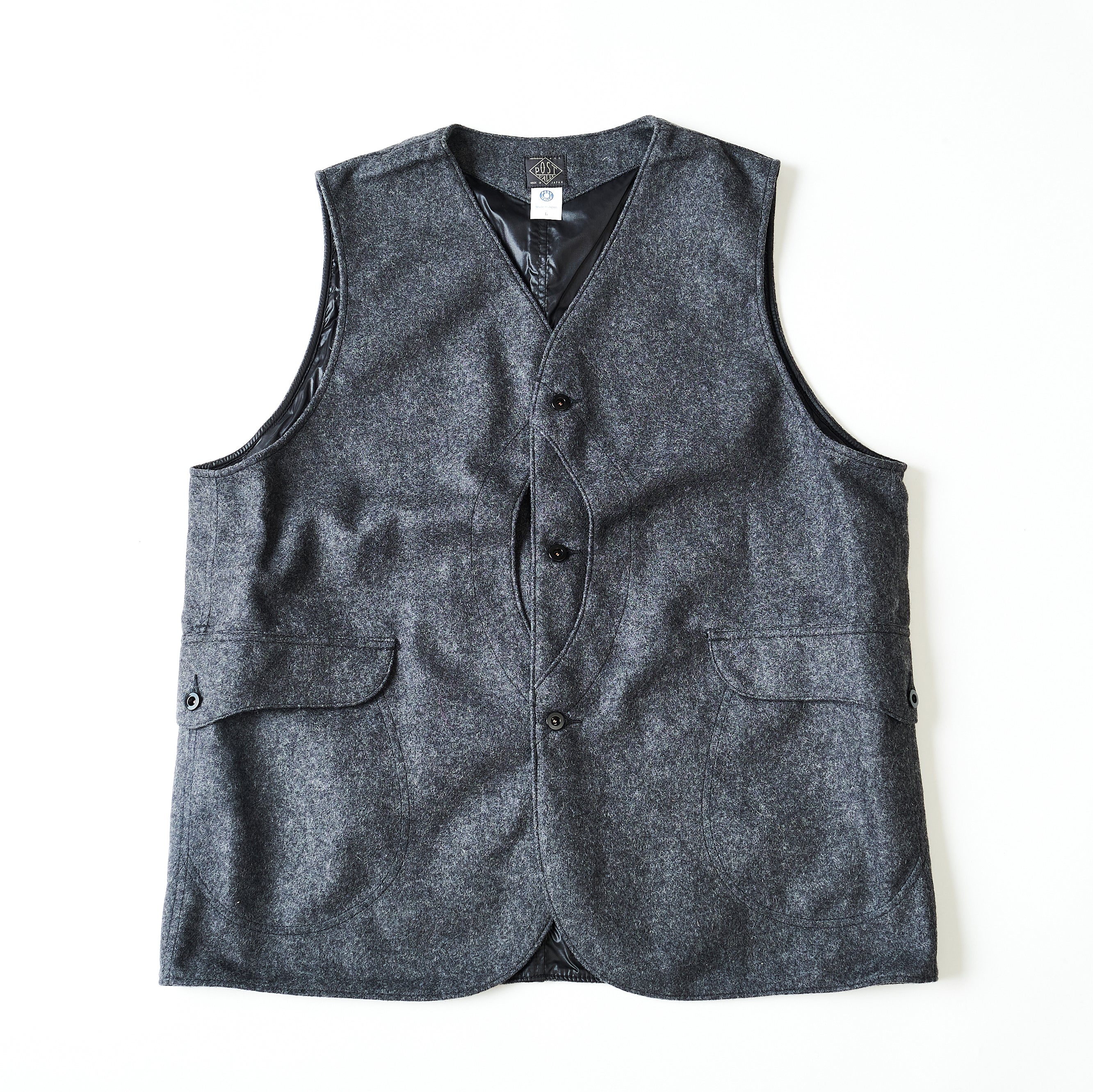 #1512-WM1 Royal Traveler : wool melton charcoal