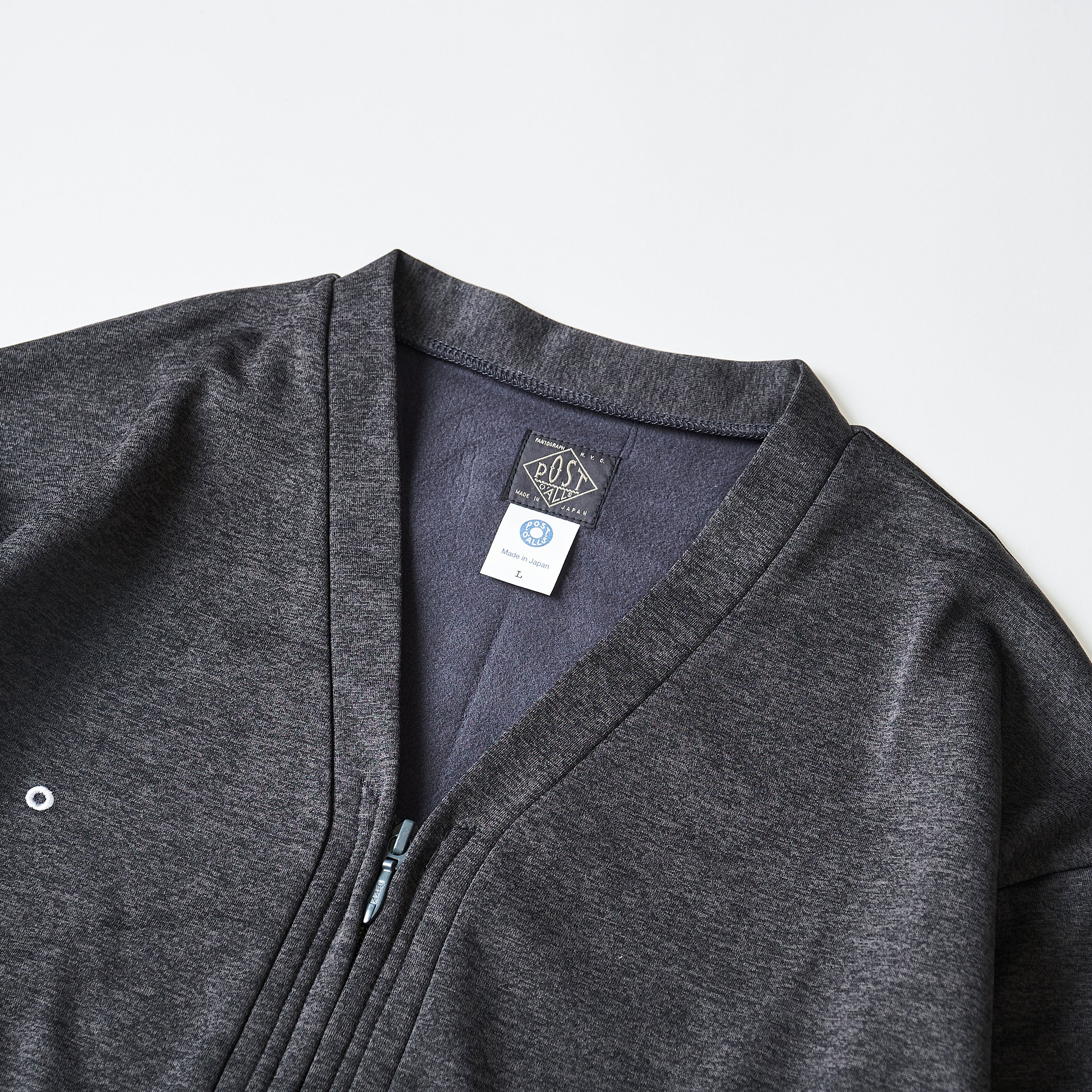 #3609 EZ Zip Cardigan J1 : poly jersey charcoal 